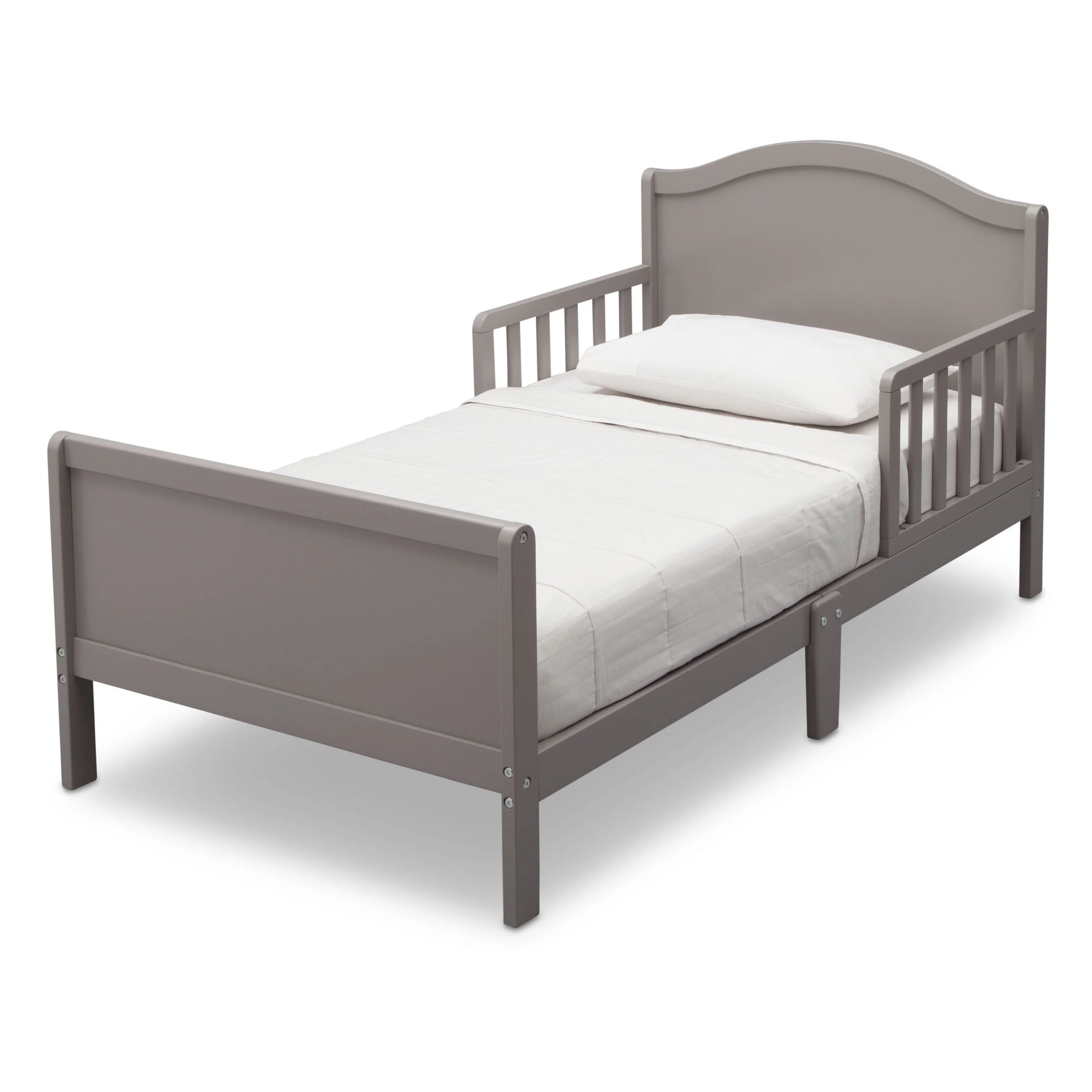 Delta Children Bennett Wood Toddler Bed - Greenguard Gold Certified, Grey