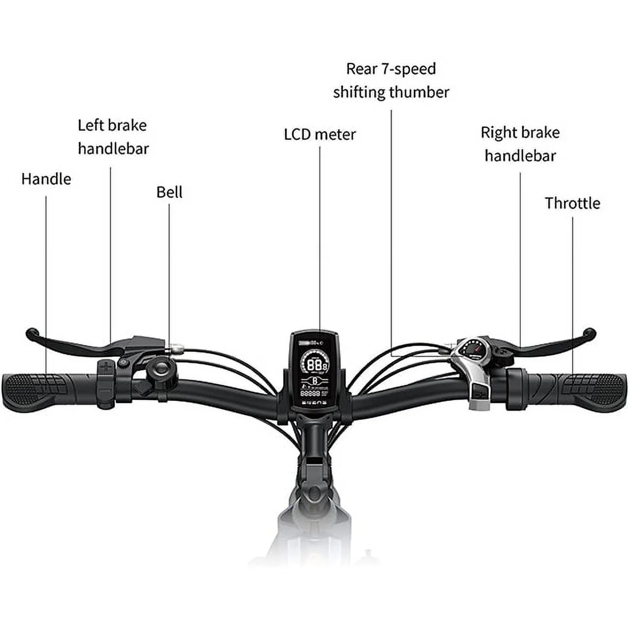 ENGWE P26 Electric Bike for Adults,500W 19.9MPH Electric Mountain Bicycle,26