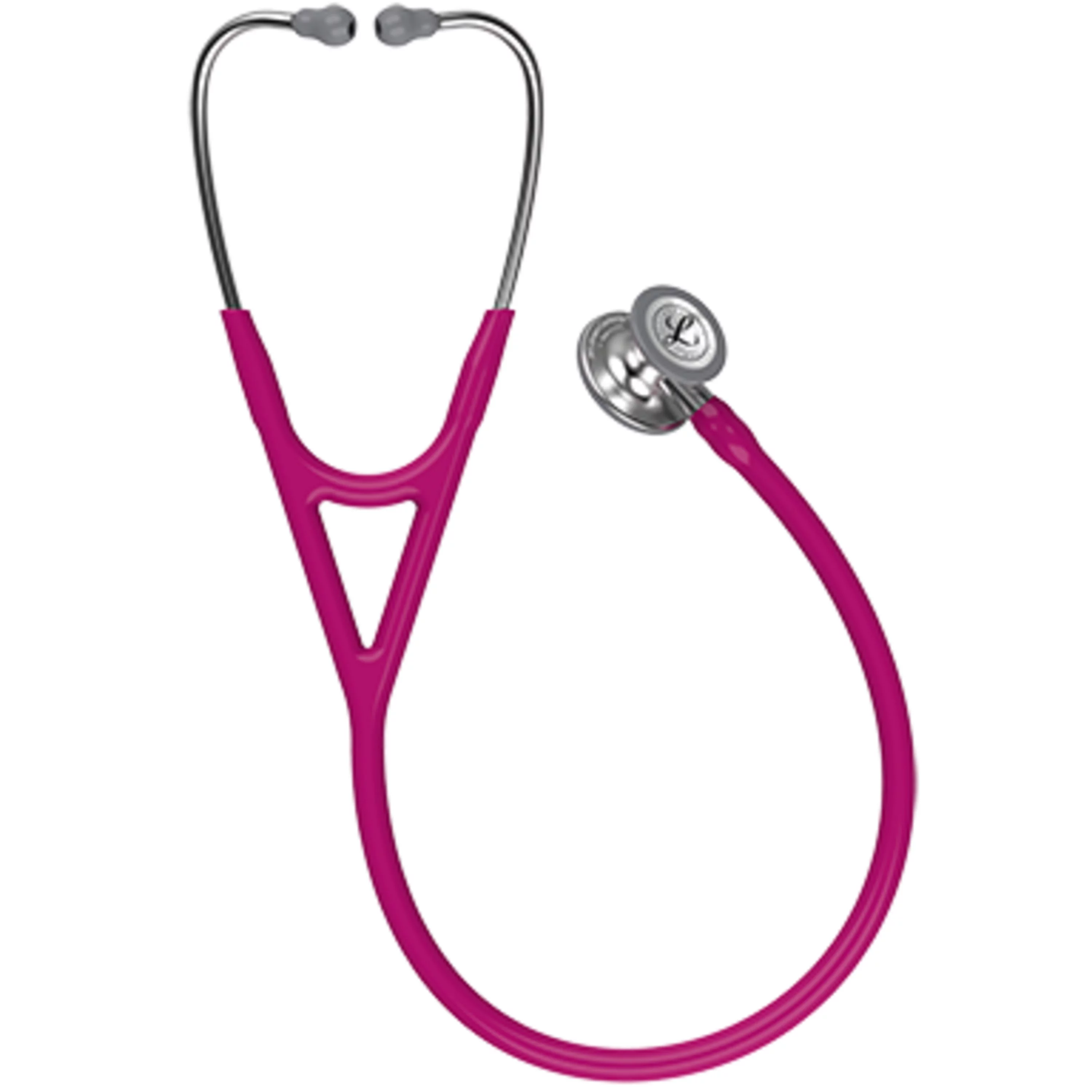 3M Littmann Cardiology IV Stethoscope, Standard-Finish Chestpiece, Raspberry Tube, Stainless Stem and Headset, 27 inch, 6158