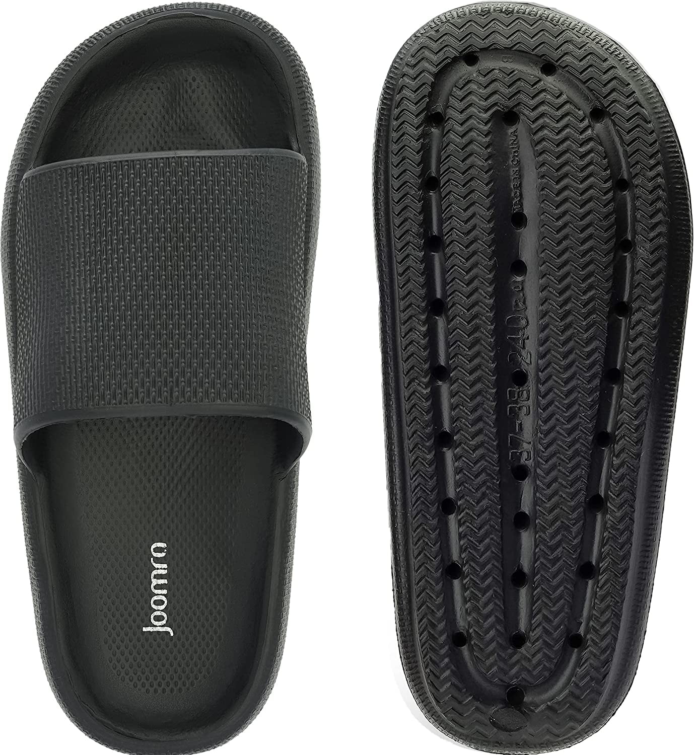 Joomra Pillow Slippers for Women and Men Non Slip Quick Drying Shower Slides Bathroom Sandals | Ultra Cushion | Thick Sole