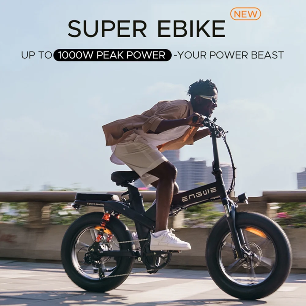 ENGWE Electric Bike,1000w 48v 14.4ah All-terrain Bike 1000w Ebike 20in All-terrain Woman/man E-bike With 48v 14.4ah 8 E-bike With Mobile With Mobile /40mi Speed Woman/man E-bike 8 Speed Woman/man