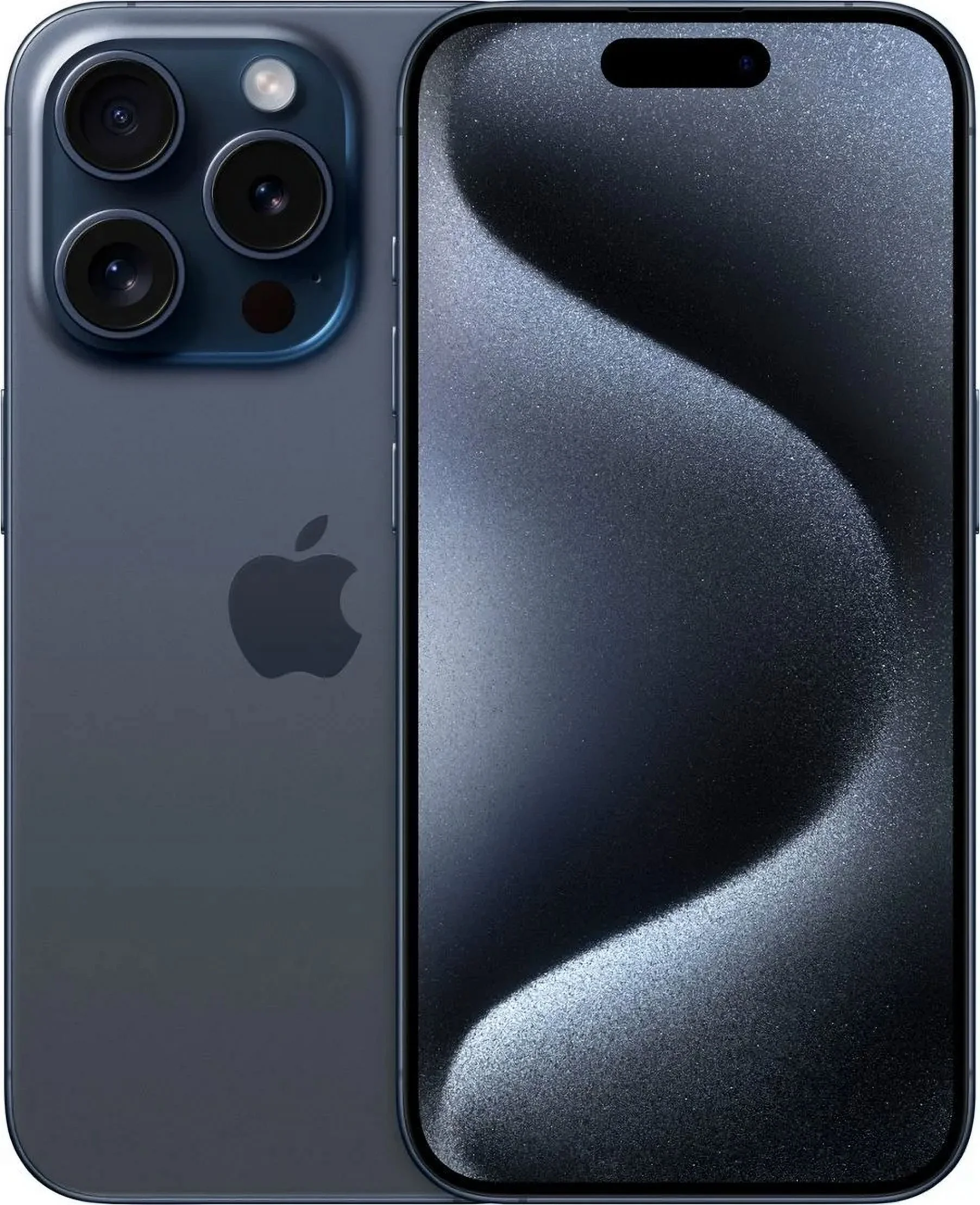 Refurbished Like New Apple iPhone 15 Pro A2848 128GB Blue Titanium (US Model) - Factory Unlocked Cell Phone
