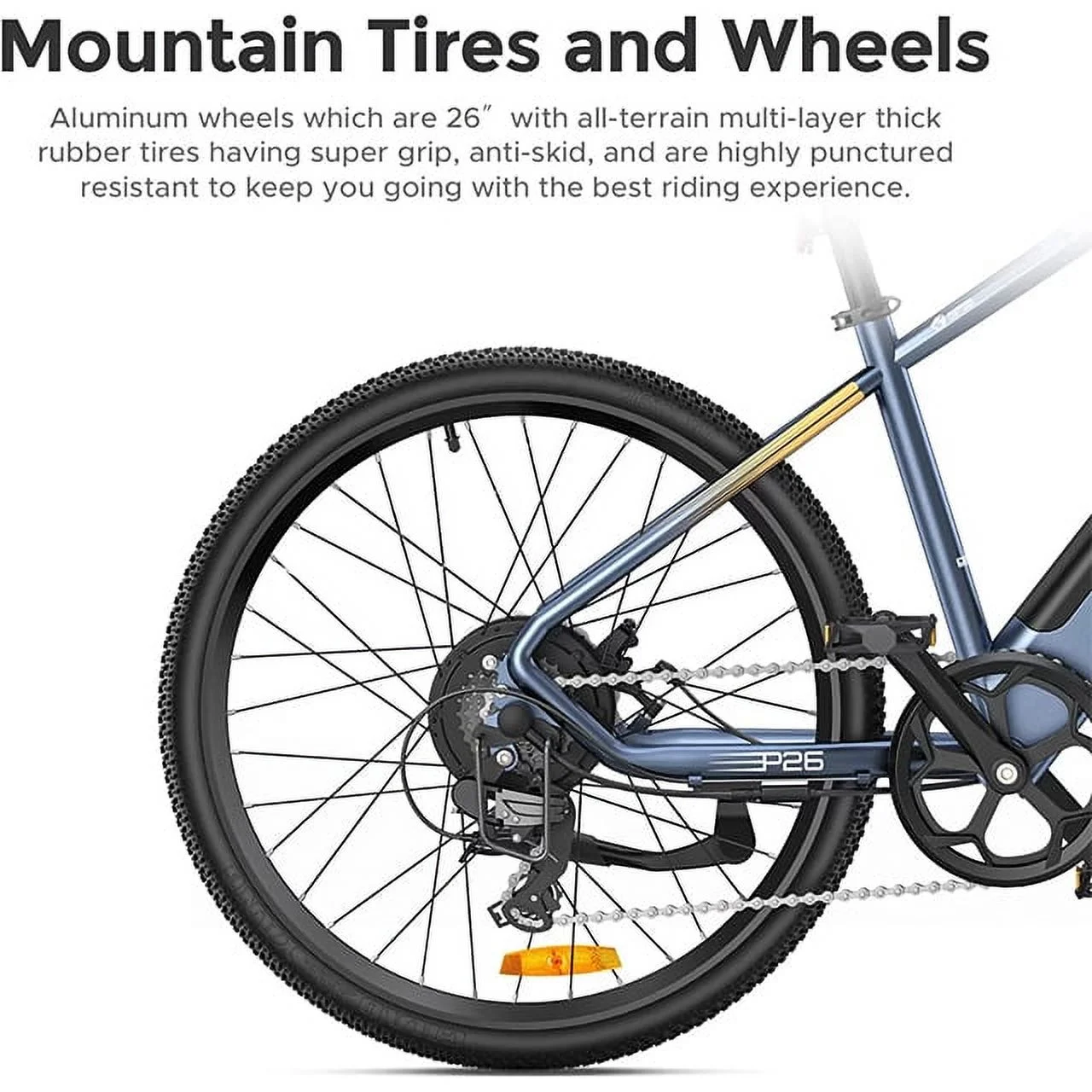 ENGWE P26 Electric Bike for Adults,500W 19.9MPH Electric Mountain Bicycle,26