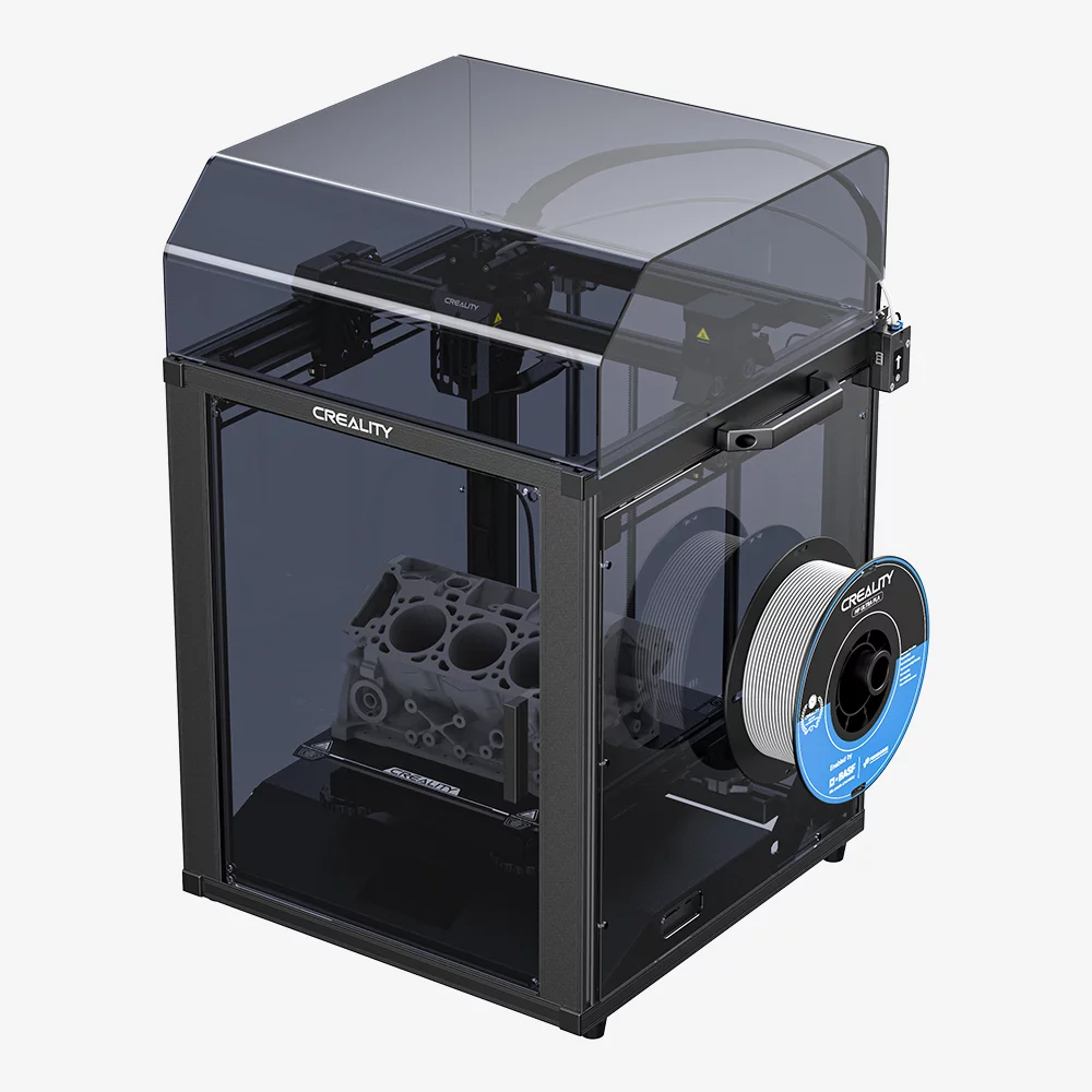 Official Creality Ender-5 S1 3D Printer Kit with Acrylic Enclosure and Top Cover, Auto Leveling Stable Cube Frame