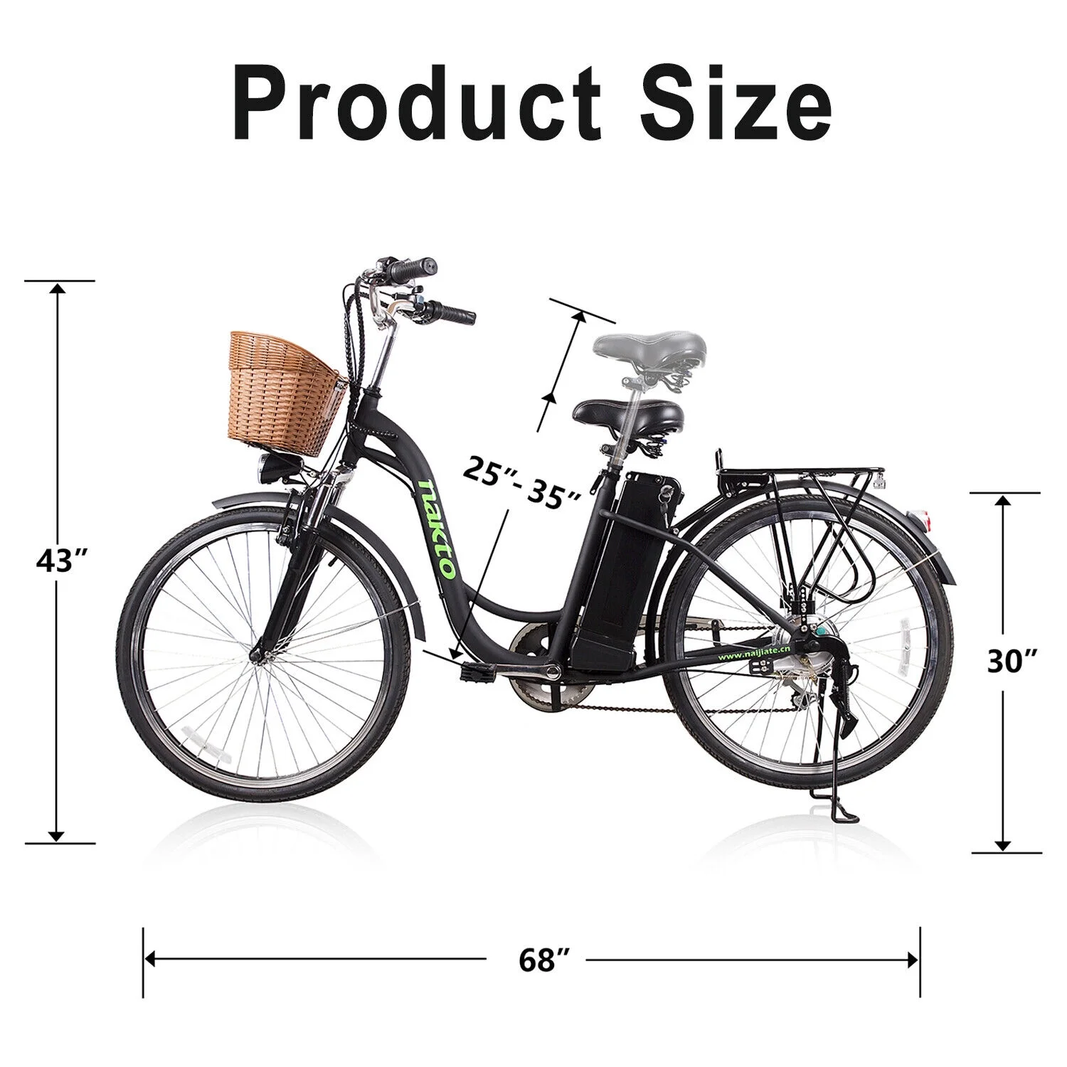 KTOEBYCO Electric Bike 350W for Adults 26