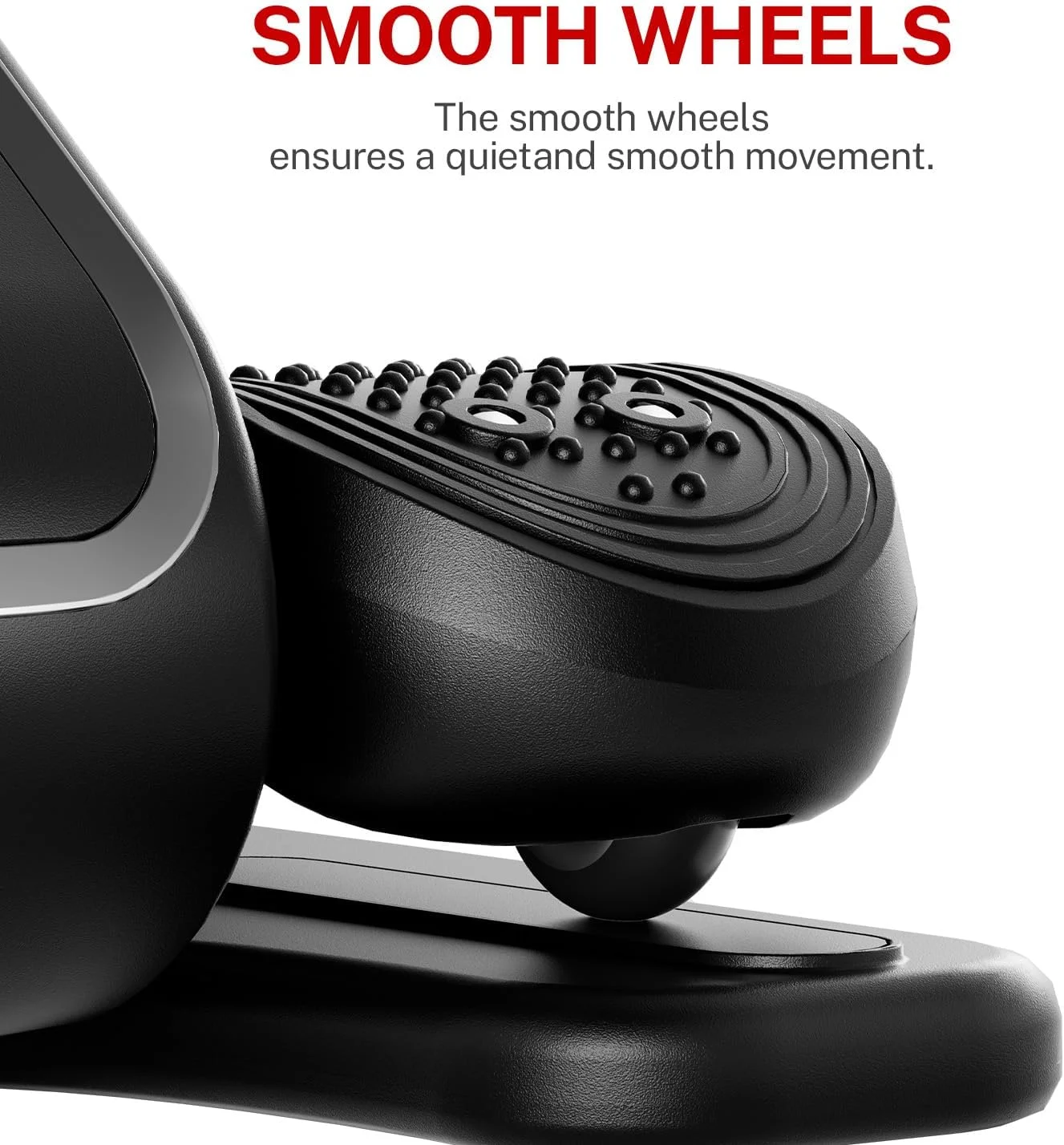 Under Desk Elliptical Machine, 12 Level Magnetic Resistance, Forward & Reverse Direction, Manual & Electric Mode, Leg Exerciser for Seniors Healthy