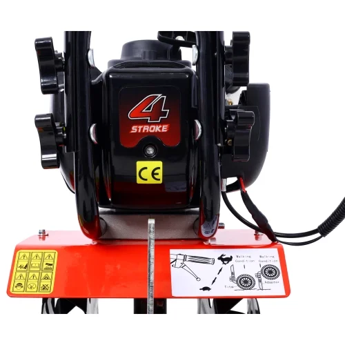 Mini Tiller Cultivator, Powerful 37.7cc 4-stroke Viper Engine, Gear Drive Transmission, Mini Cultivator with 4-Cycle Engine