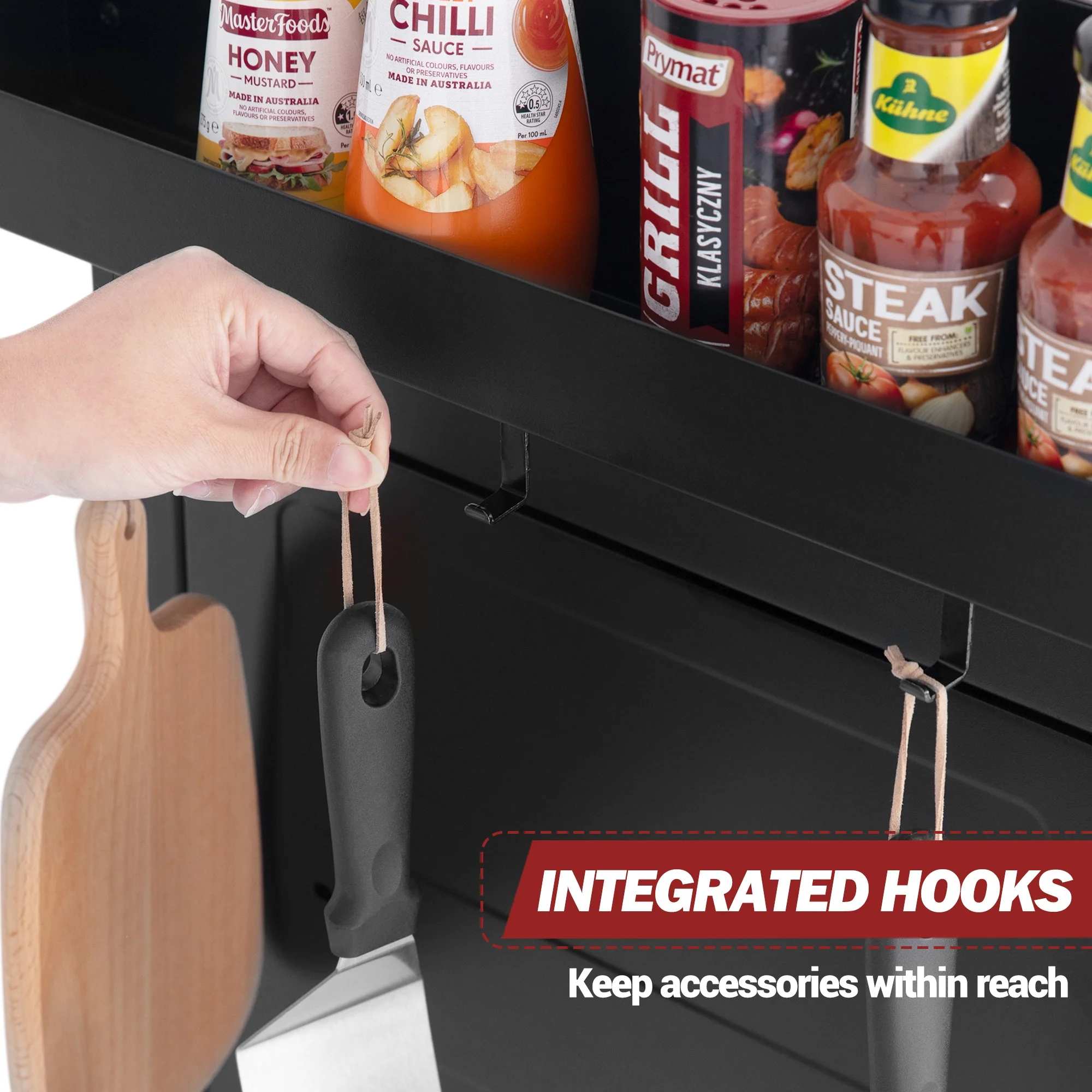 Royal Gourmet PC3403S Movable Kitchen Island Cart