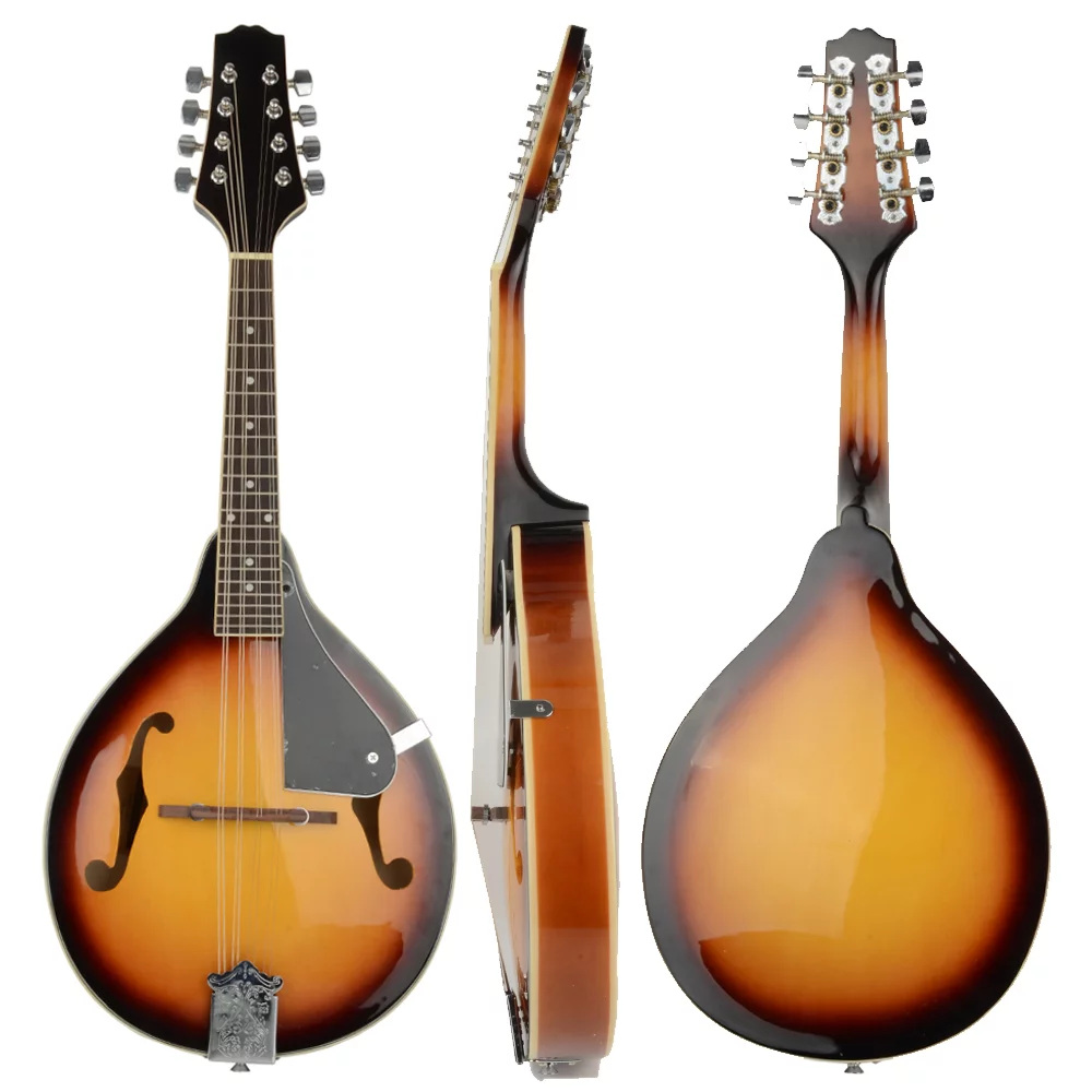 Zimtown ISIN A-Style Maple Wood Mandolin Instrument Sunburst Mahogany