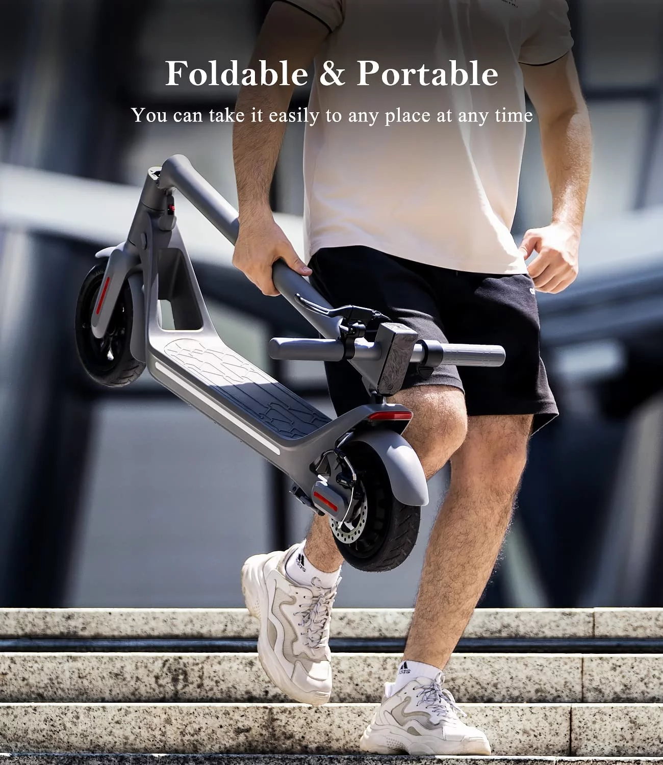 LEQISMART Electric Scooter, Electric Scooter for Adults with 9