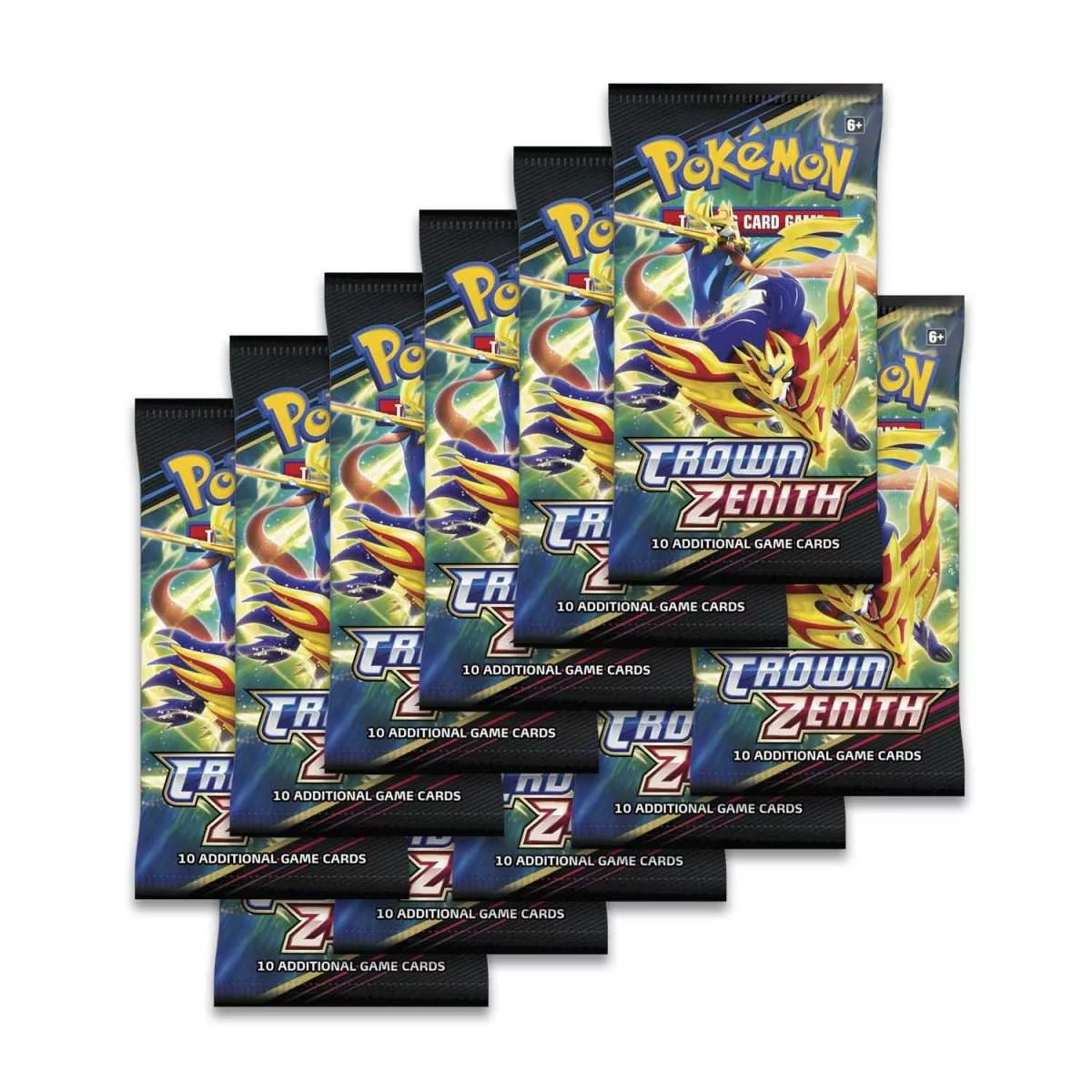 Pokemon Crown Zenith Shiny Zamazenta V Premium Figure Collection (11 Booster Packs, Foil Promo Card, Figure, Pin, 65 Card Sleeves & More)