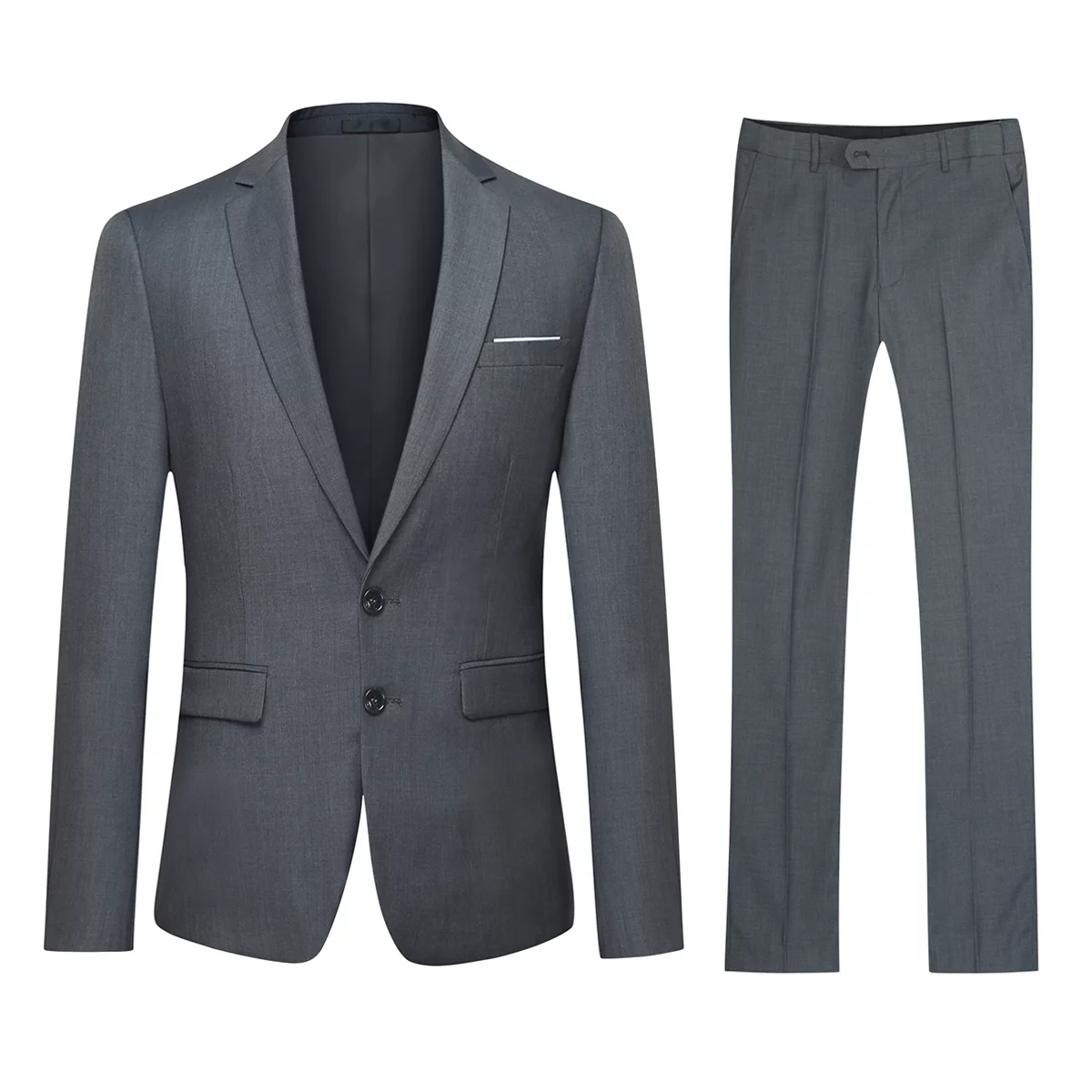 Cloudstyle Men's 2 Piece Suits Slim Fit 2 Button Dress Suit Jacket Blazer & Pants Set XY05