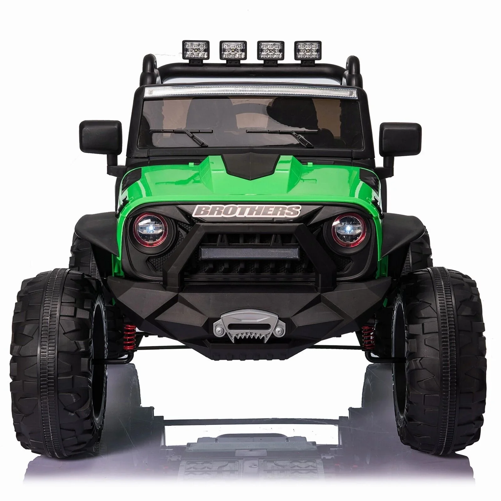 2-Seater 24V Ride-On Truck Toy with Remote Control and 400W Power for Kids