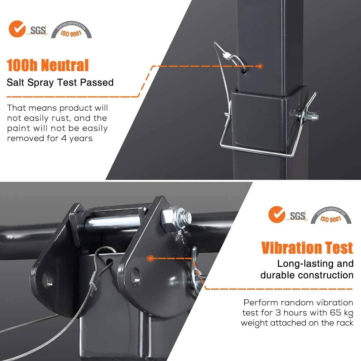 4 Bike Rack Bicycle Carrier Racks Hitch Mount Double Foldable Rack for Cars, Trucks, SUV's and minivans with a 2