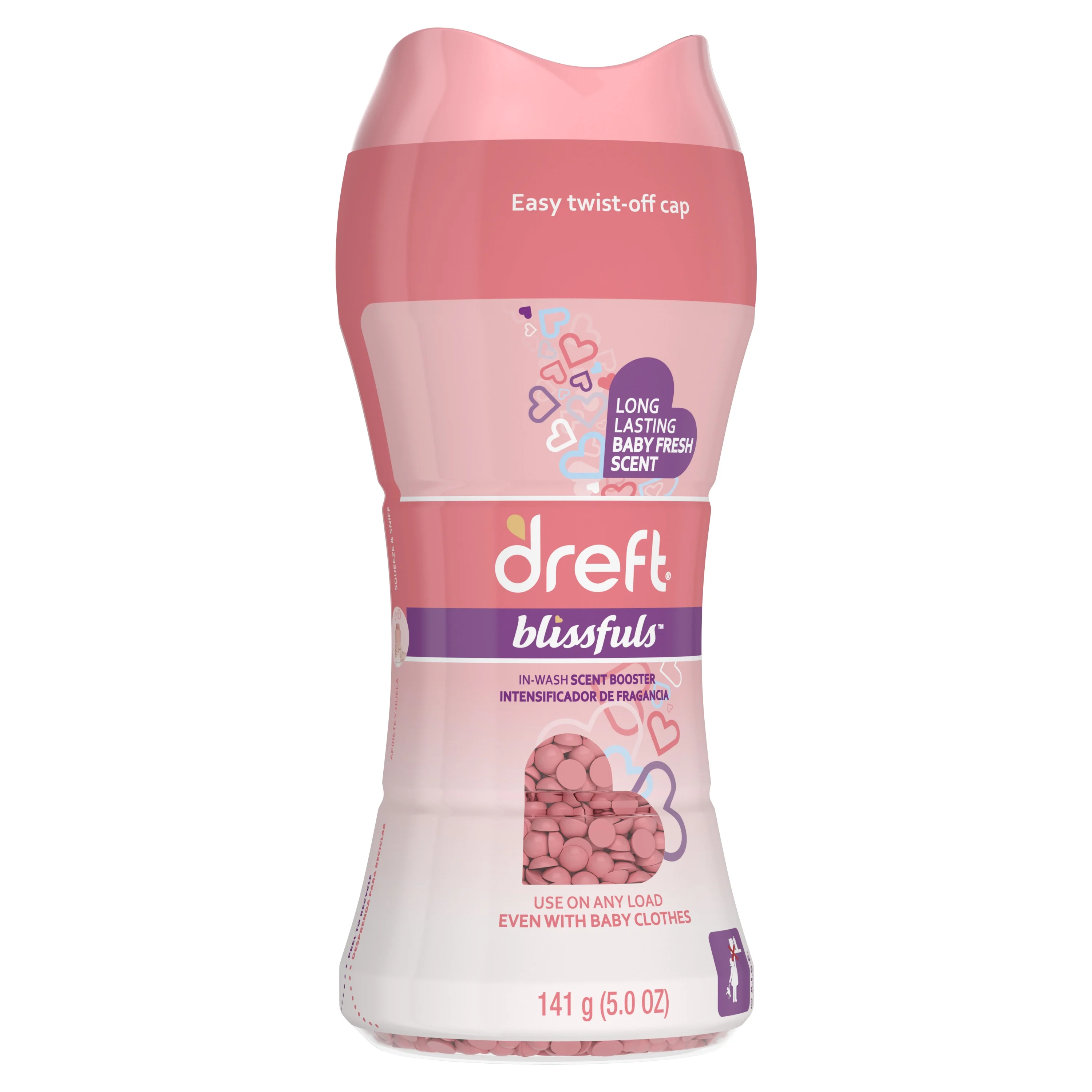 Dreft Blissfuls Laundry Scent Booster Beads, Baby Fresh Scent, 5 oz