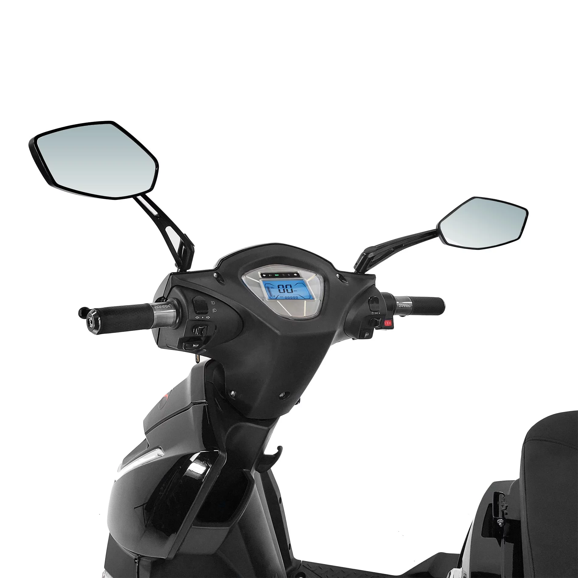 Veloce-Long Range Fast 3 Wheel Mobility Scooter, 300 lb. Weight Capacity (Black)