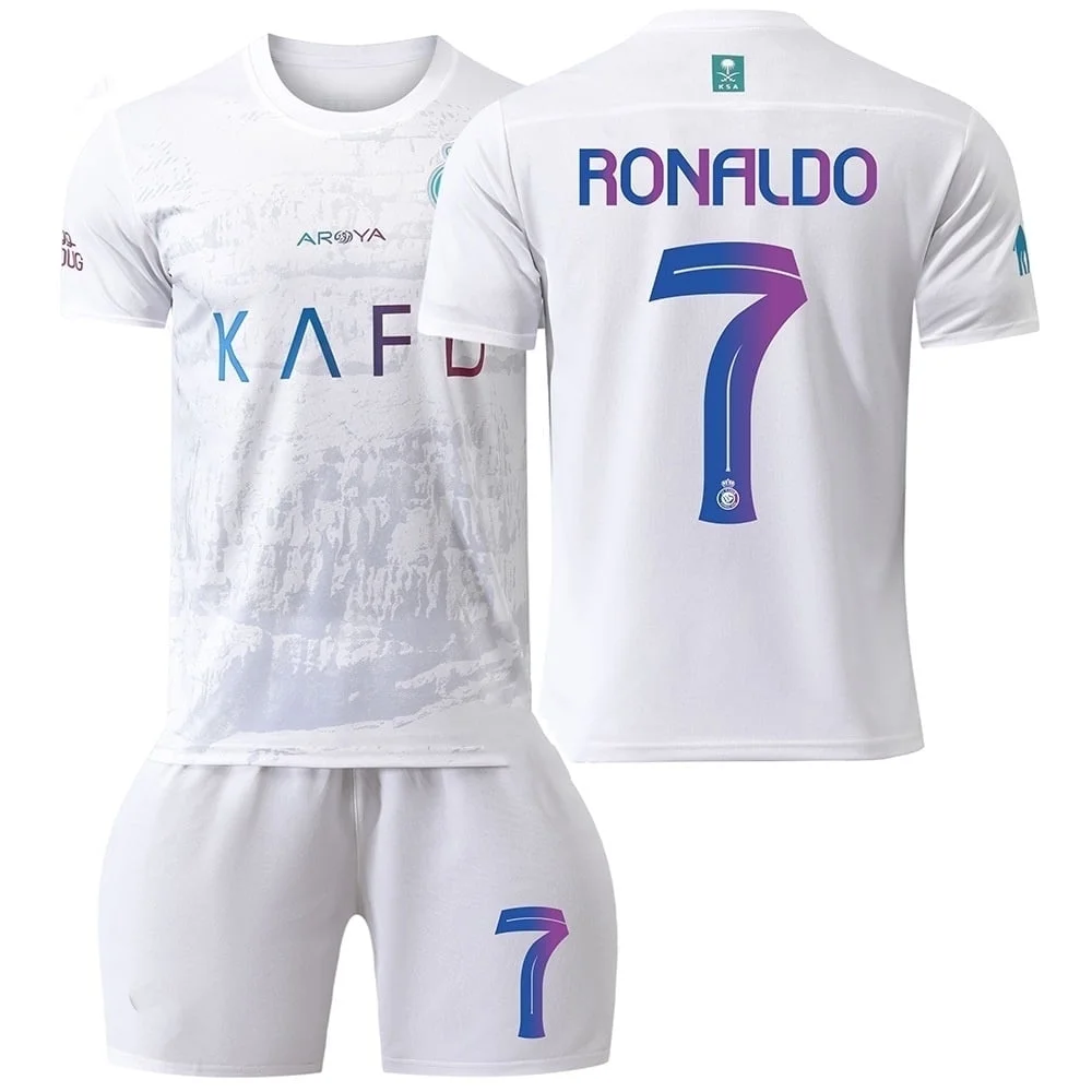 Mens/Youths 2024 Al-NASSR FC Soccer Jersey #7 Ronaldo Fans Jerseys Football Team Shirts