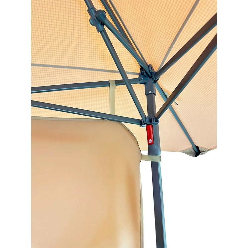 Garden Winds Custom Fit Replacement Canopy Top Cover and Sunwall Compatible with The Coleman 2000004407, 2000035727 13 x 13 Two Tiered Tent Shelter - Upgraded Performance RIPLOCK 350 Fabric- Beige