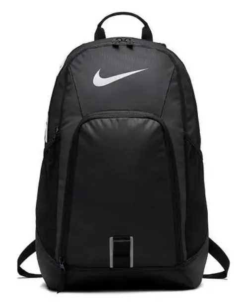 Original Nike Rev Black w/ White logo Zippered Multi Pouch Backpack (BZ9803-010)