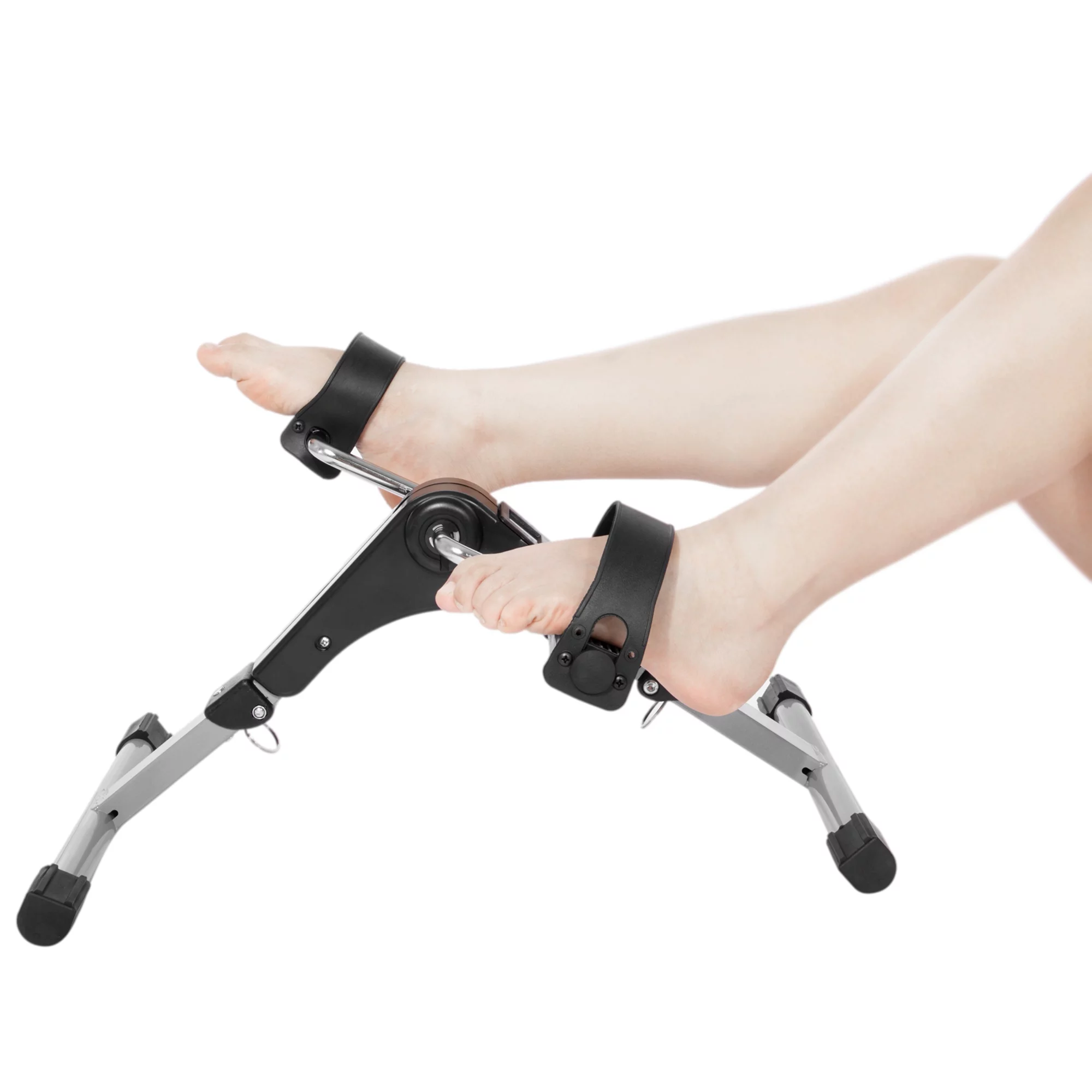 YouLoveIt Mini Exercise Bike Pedal Fitness Exerciser Cycle Bike Mini Bike Leg Arm Trainer with with Calorie Counter Foldable Under Desk Bike Portable Pedal Exerciser