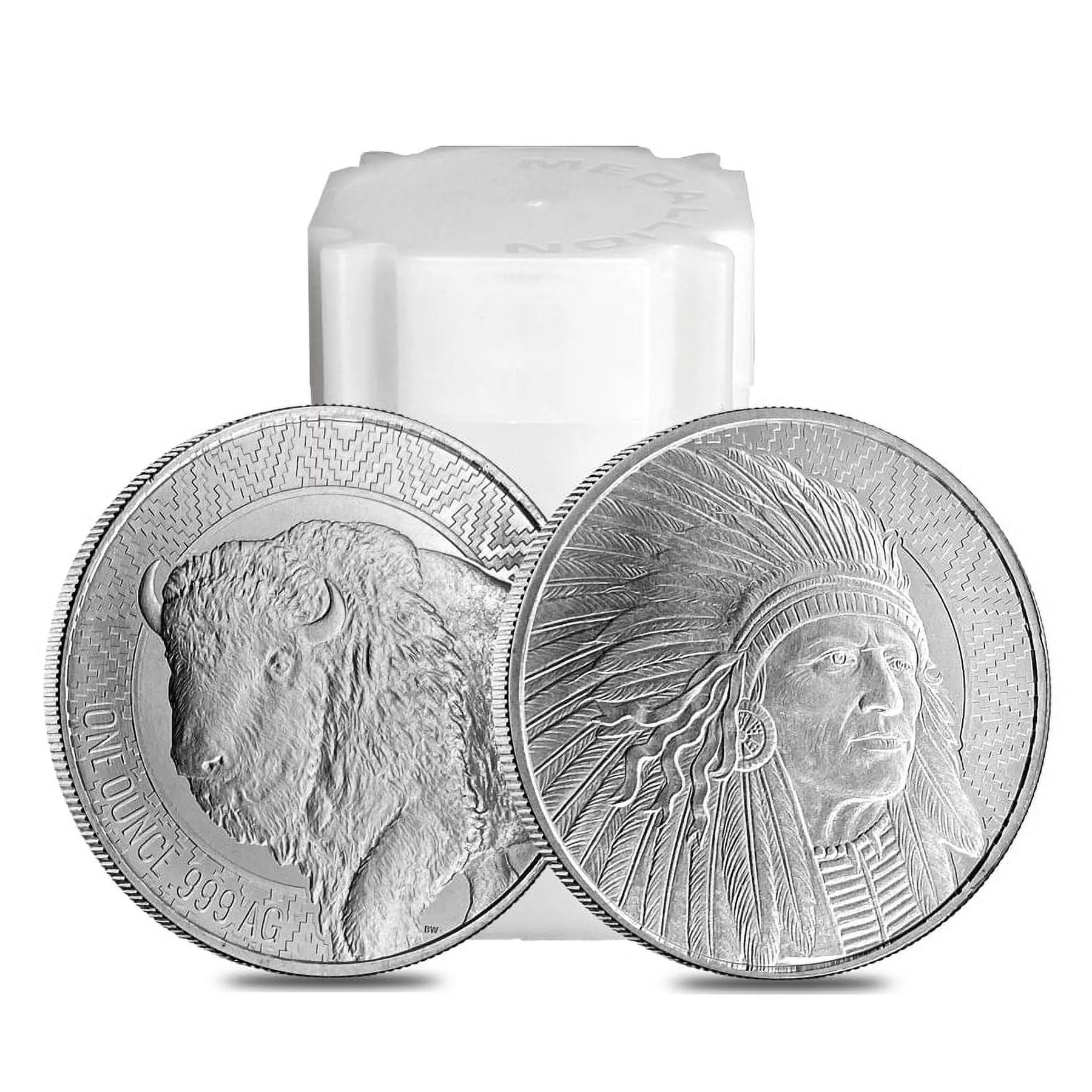 Lot of 20 - 1 oz Buffalo Warrior Silver Round .999 Fine