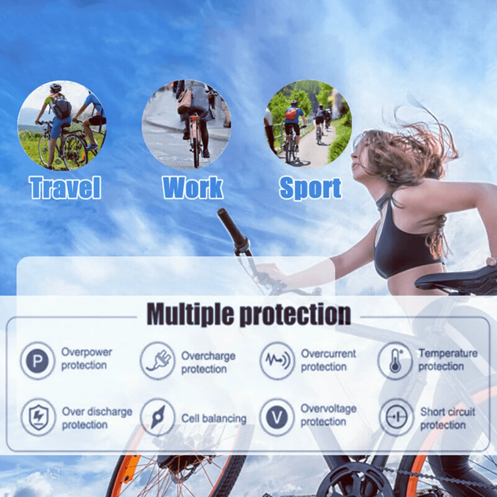 36V Lithium Battery 20Ah Ebike Battery 17Ah 18Ah Li-ion Batteries for 1000W Electric Bike Bicycle Scooter Motor with 30A BMS charger