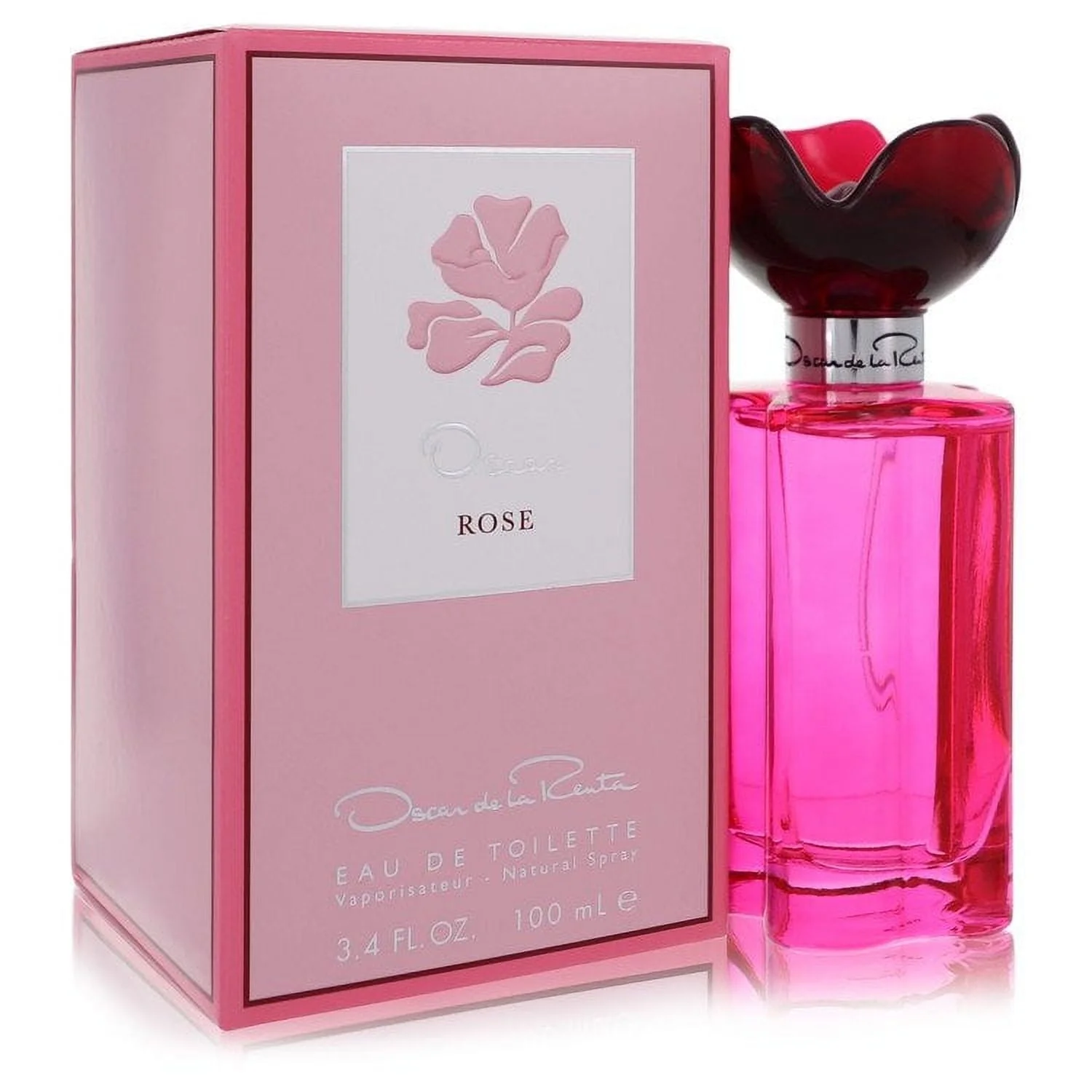 Oscar Rose by Oscar De La Renta Eau De Toilette Spray 3.4 oz for Women Pack of 4