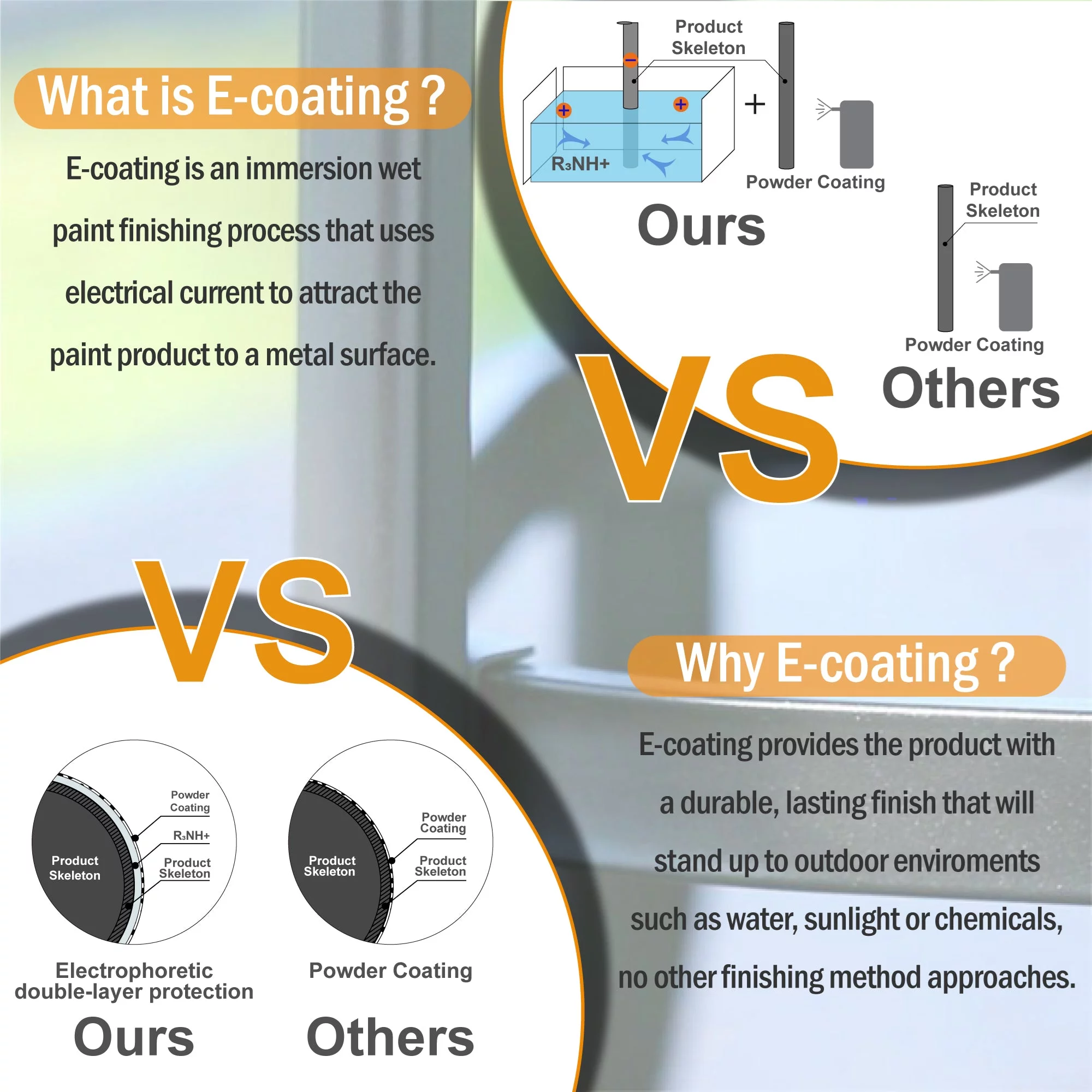 MF Studio 8-Piece Outdoor Patio Dining Set with 13 FT Double-sided Umbrella, 6 PCS Stacking Armchairs&1 PC Large Table for Dinner&Party, Black&Beige