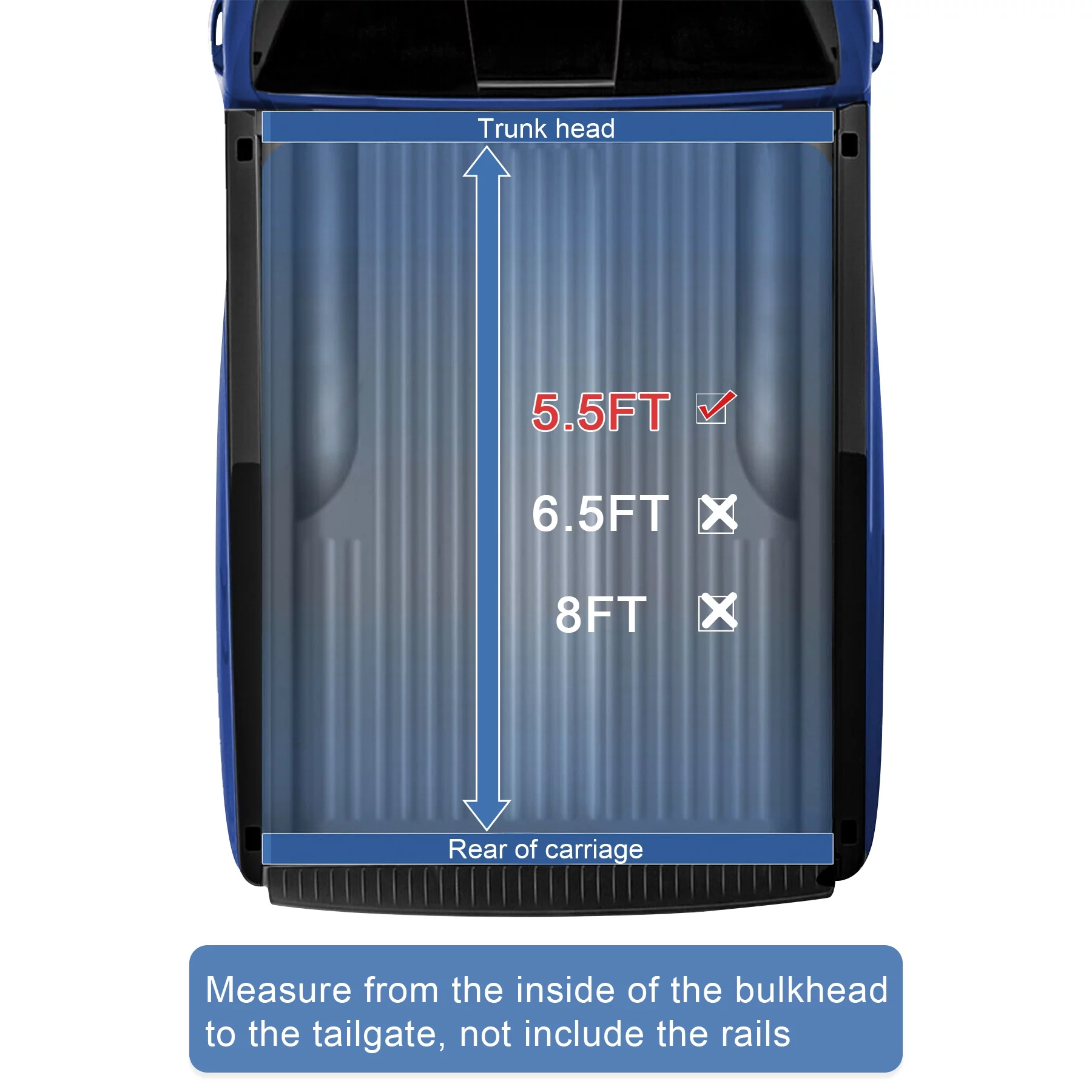 JDMSPEED Hard Tri-Fold Truck Bed Tonneau Cover Compatible with 2004-2014 Ford F-150 2006-2014 Lincoln Mark LT Tonneau Cover 5.5ft (66in) Bed