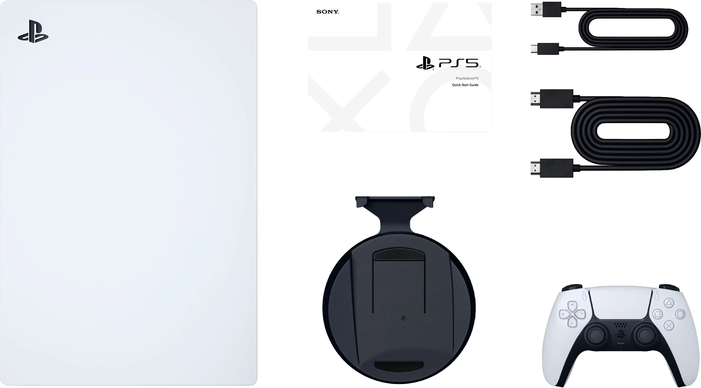 PlayStation 5 Upgraded 2.8TB Digital Edition and Mytrix 8K HDMI Ultra High Speed Cable - White, PS5 Gaming Console