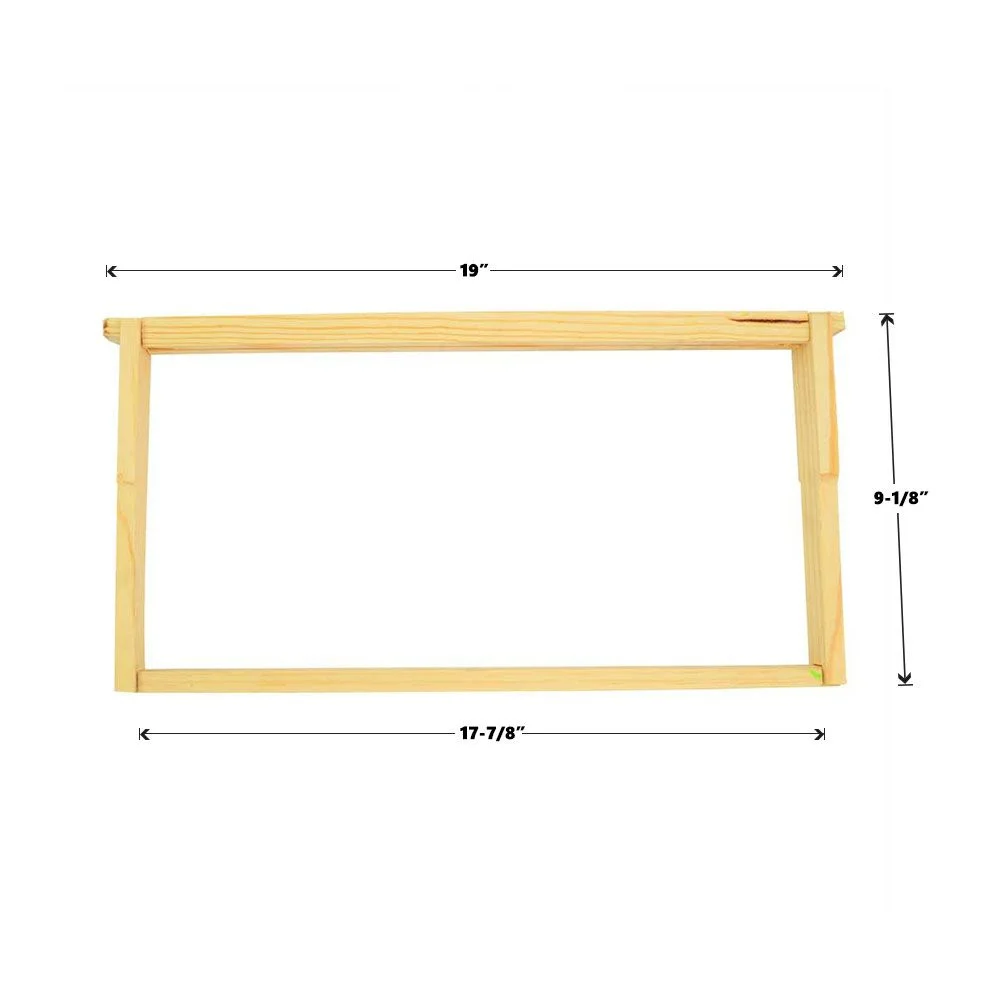 Good Land Bee Supply GLFRMB-10PK Beekeeping Beehive Brood Body Foundation Deep Wood Frame (10 Pack)
