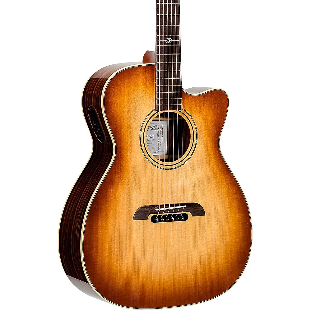 Alvarez Yairi FY70ce Cutaway Folk-OM Acoustic-Electric Guitar Shadowburst