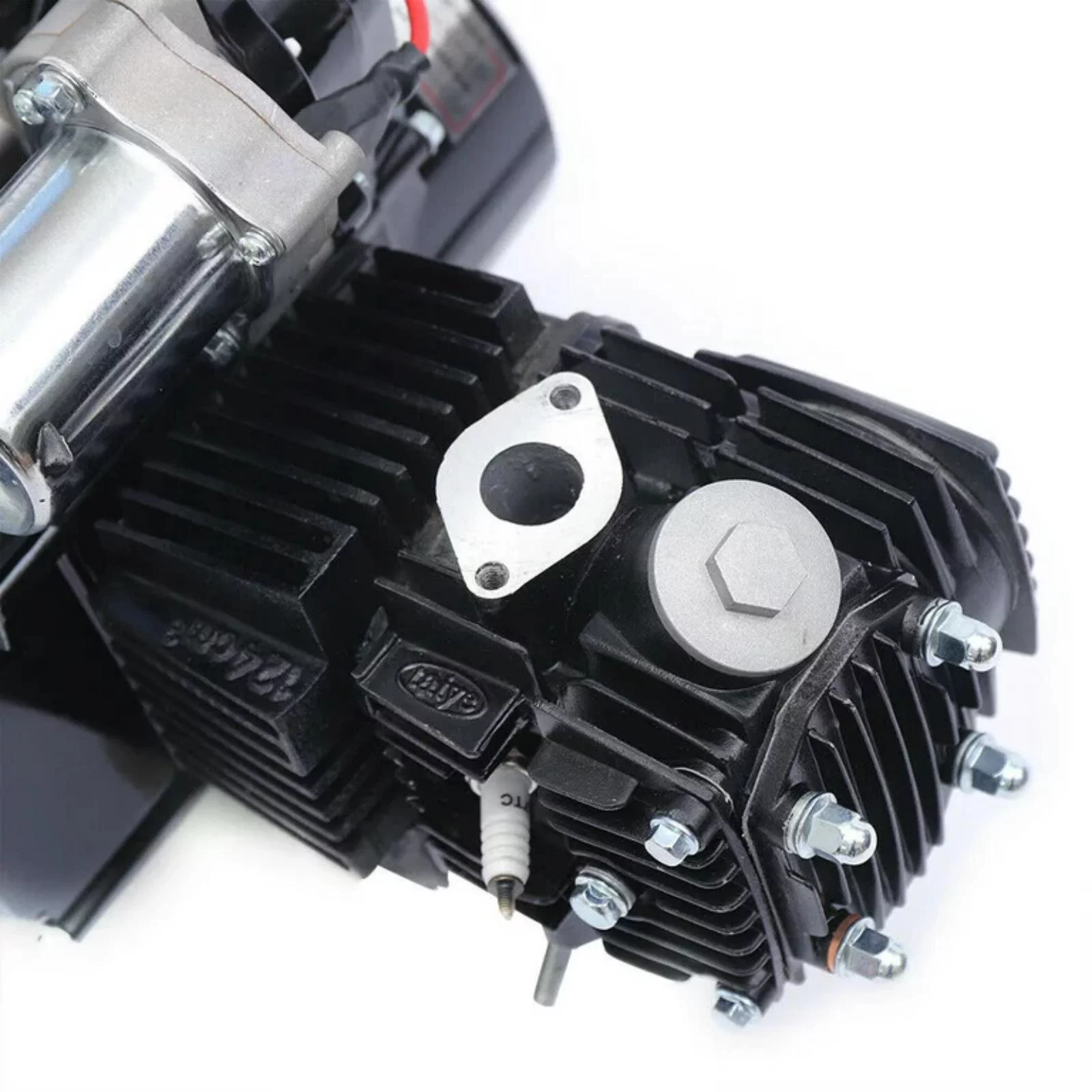 Loyalheartdy 110cc 4-stroke Engine Motor Single Cylinder Air Cooling System ATV Engine Motor Semi Auto Reverse Electric Start for Go Kart