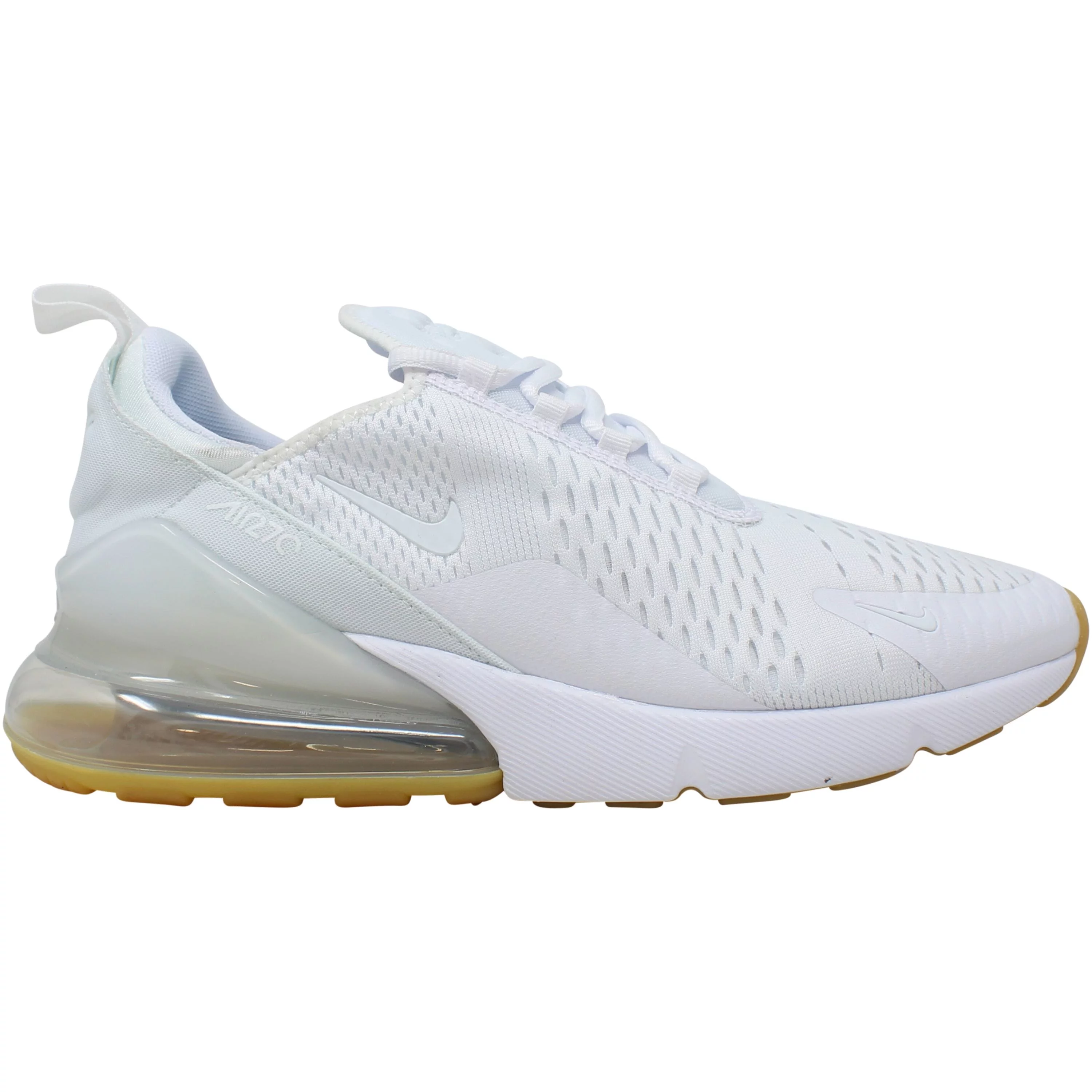 Nike Air Max 270 White/Black-Gum Light Brown DC1702-100 Men's Size 14 Medium
