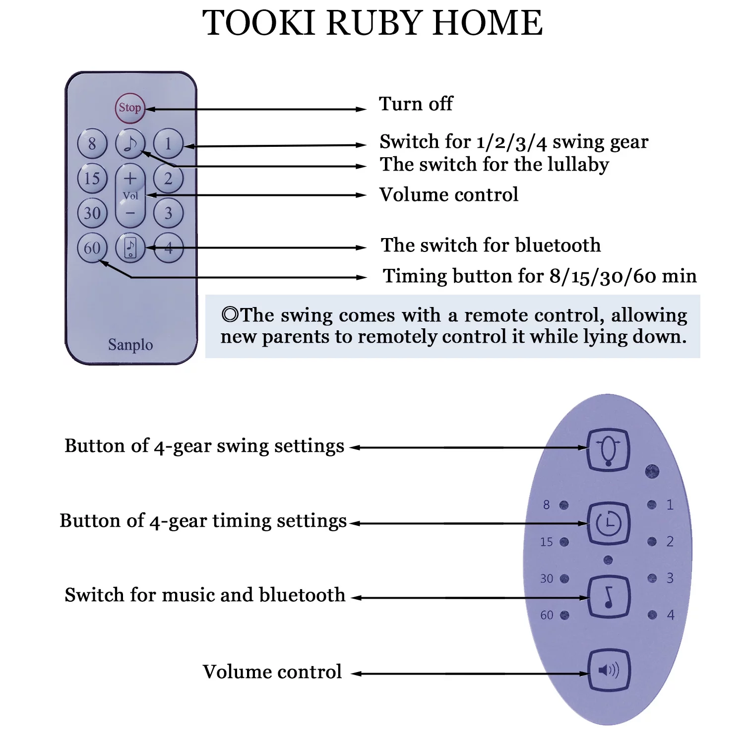 Baby Swing for Infants Bluetooth Swing with Music Speaker,3 Height Adjustments,12 Lullabies and 4 Speeds,Remote Control,Pink