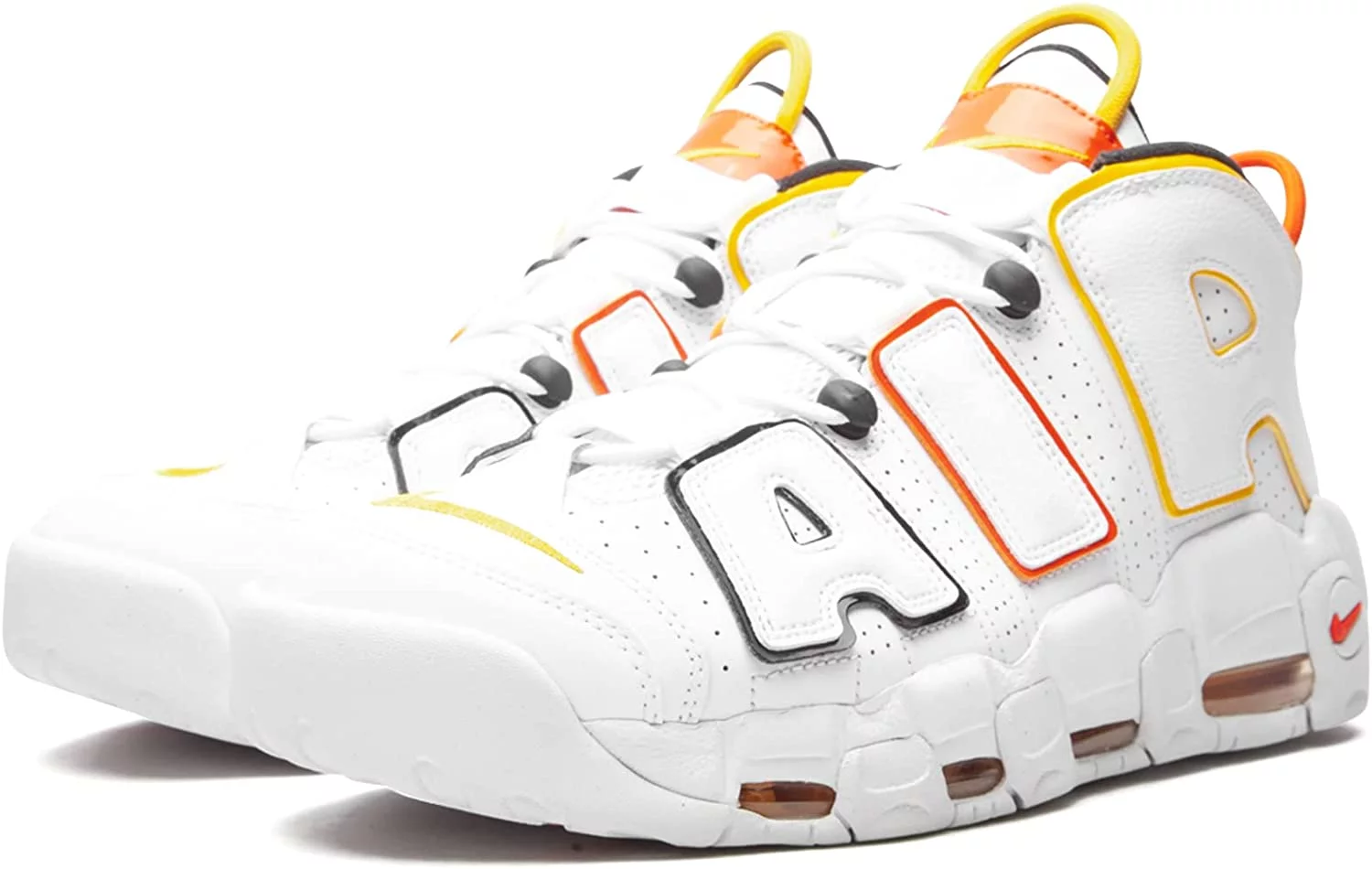 Nike Air More Uptempo 96 Mens Basketball Trainers Cj6129 Sneakers Shoes 14 White/Multicolor