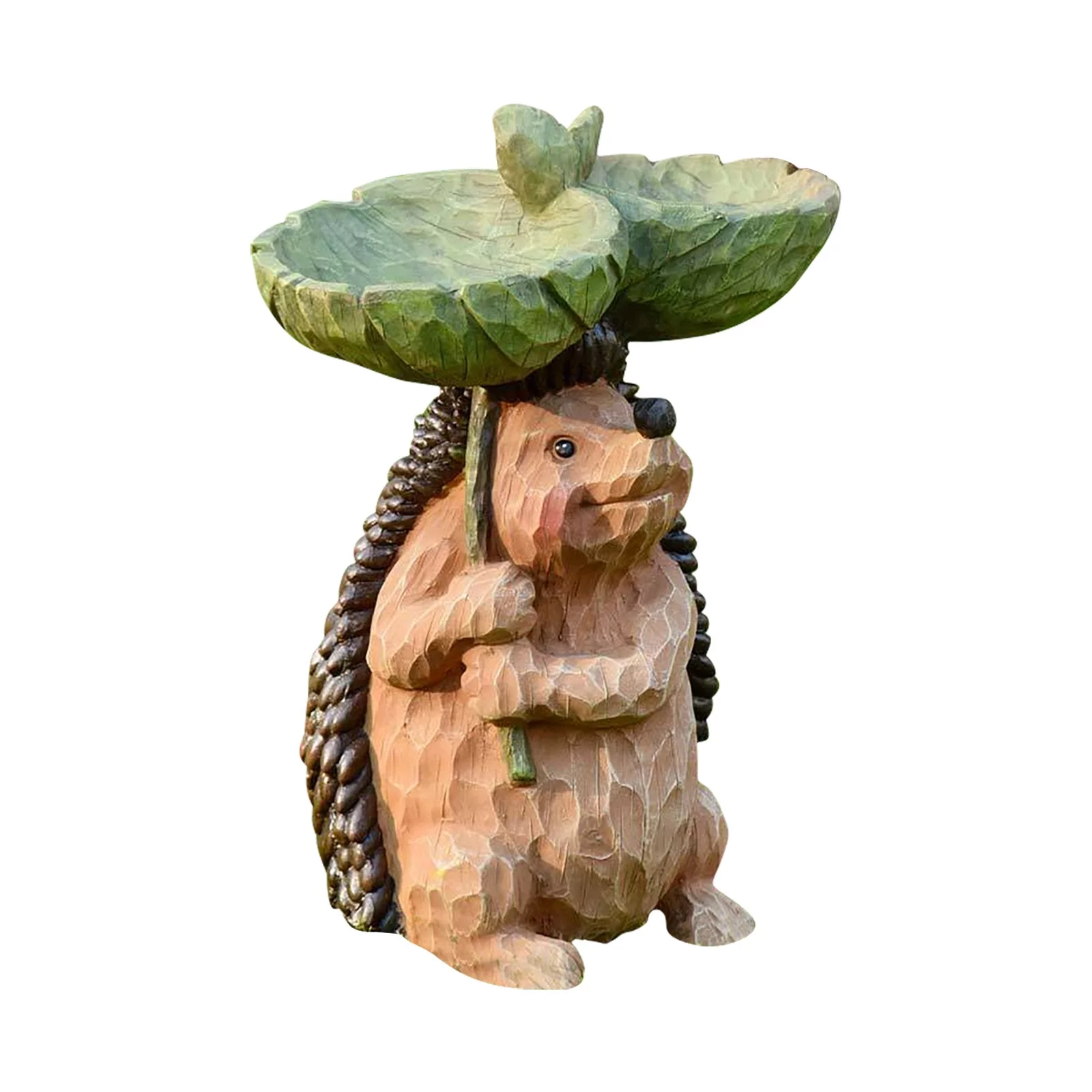 Ljxge Sculptures , Statues Resin Birdbath Polyresin Antique Garden Bird Bath for Home Garden Yard