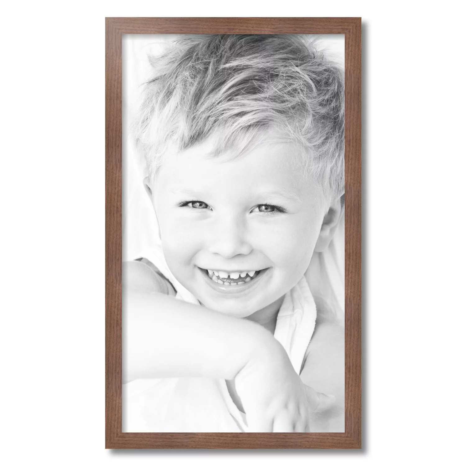 ArtToFrames 17x30 inch Light Walnut Picture Frame, Brown Wood Poster Frame (4851)