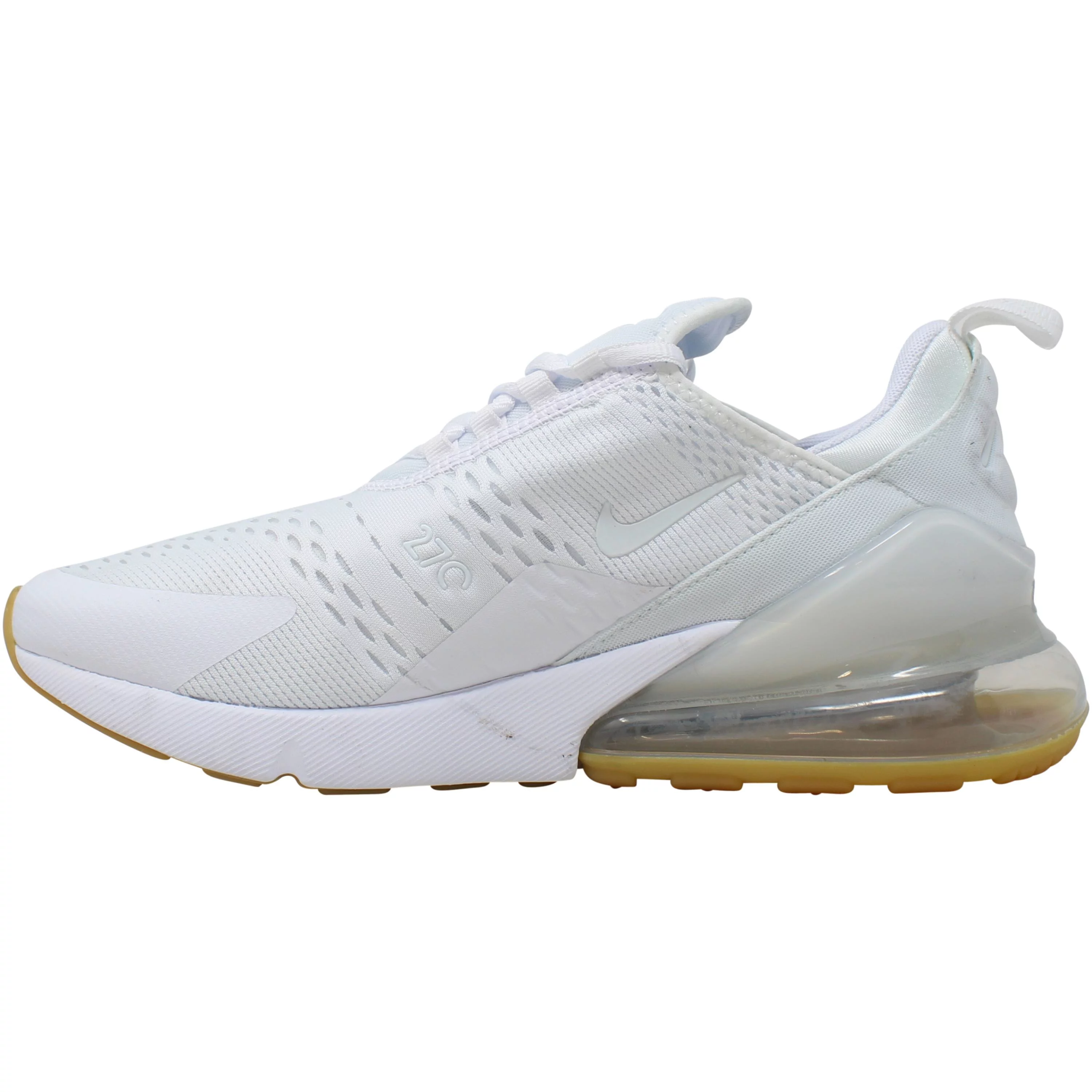 Nike Air Max 270 White/Black-Gum Light Brown DC1702-100 Men's Size 14 Medium