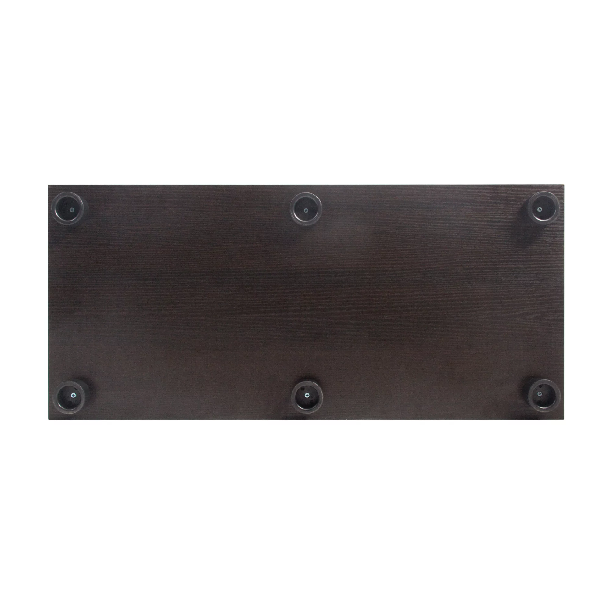 Two Door Glass Cabinet Glass Display Cabinet with 4 Shelves, Black