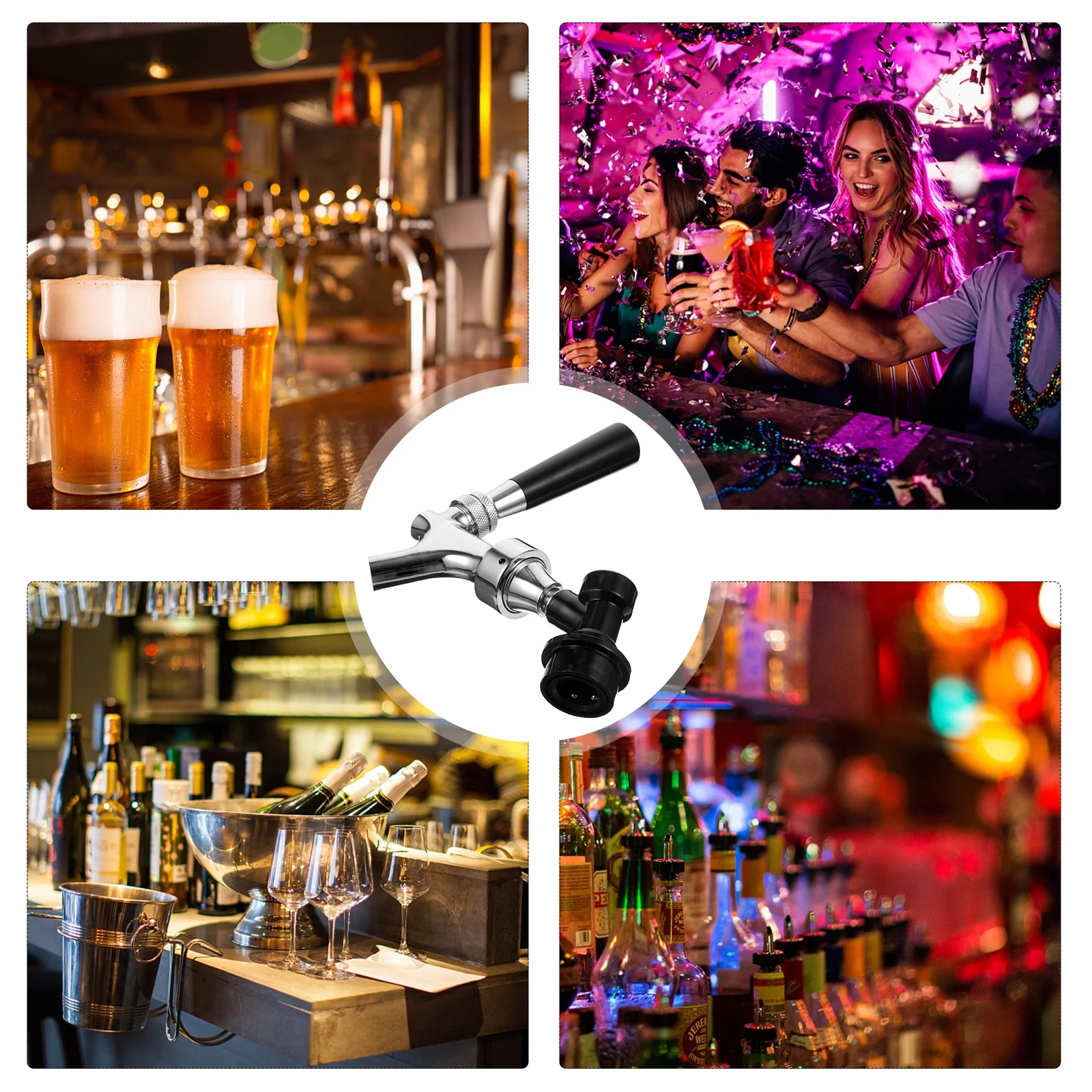 Beer Dispenser Homebrew Tap Keg Kegerator Draft Faucet Automatic Self Made Child Abs