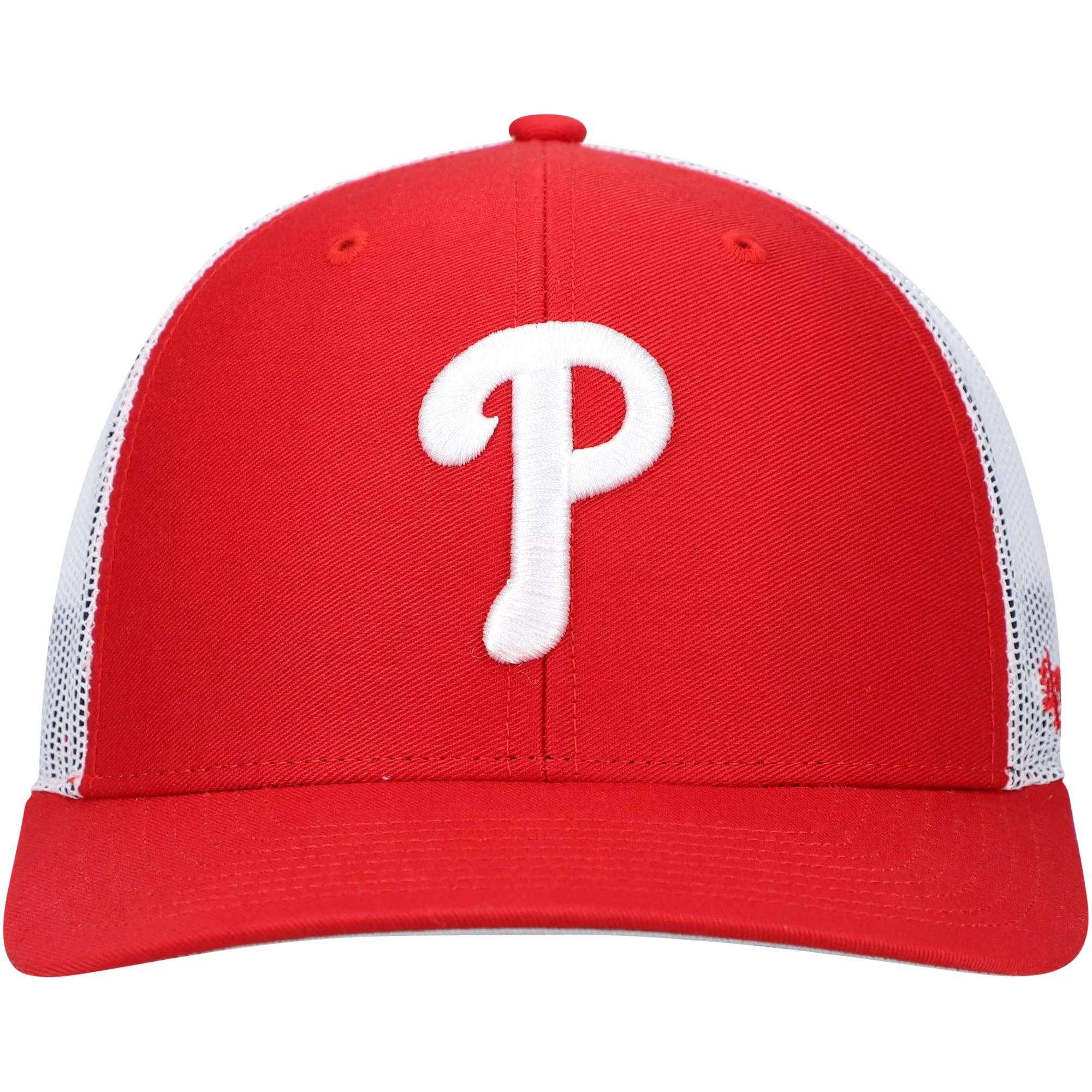Men's '47 Red/White St. Louis Cardinals Primary Logo Trucker Snapback Hat - OSFA