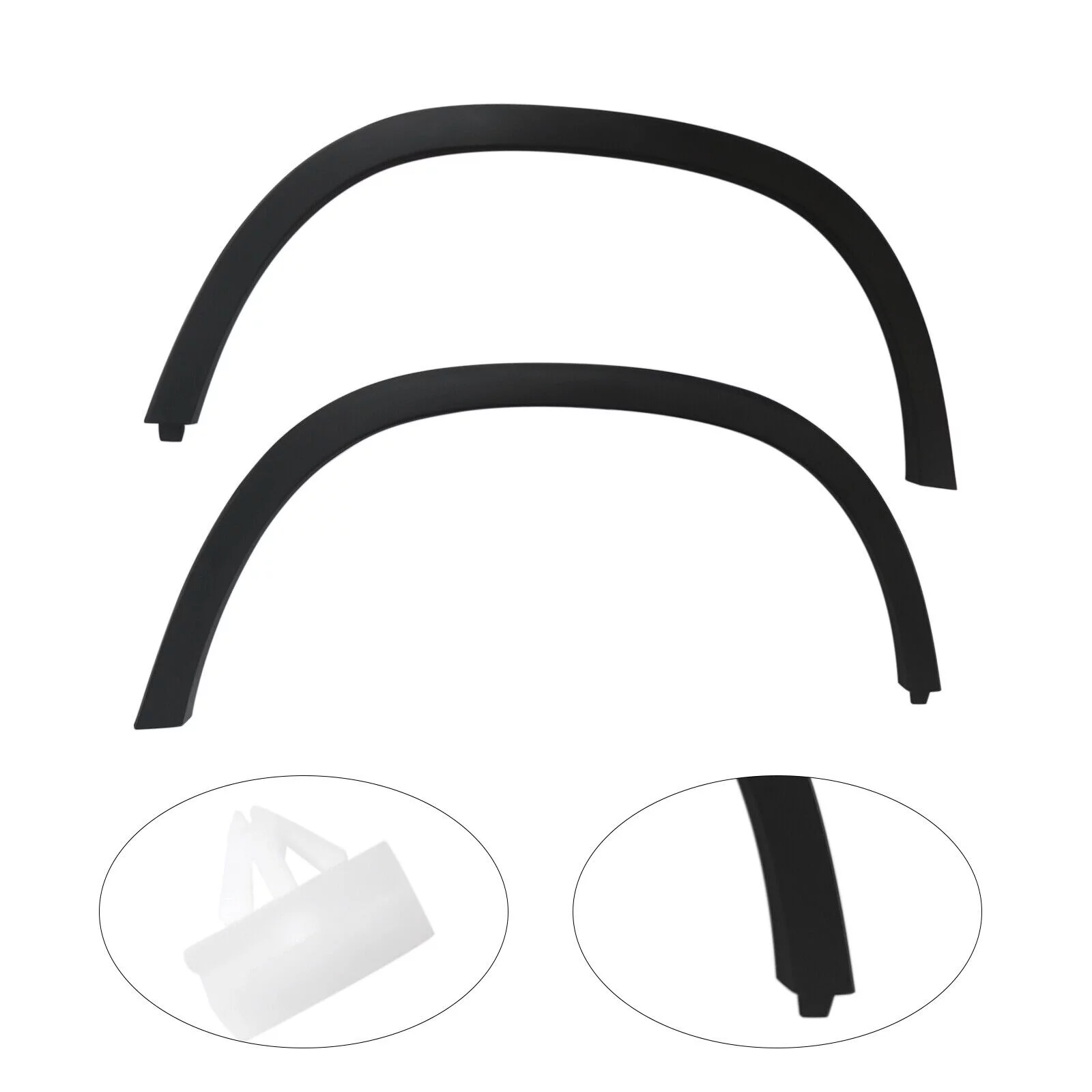 SHZICMY Pair Front Fender Trims Left & Right Side For Chevrolet Trax 2013 2014 2015 2016 Black