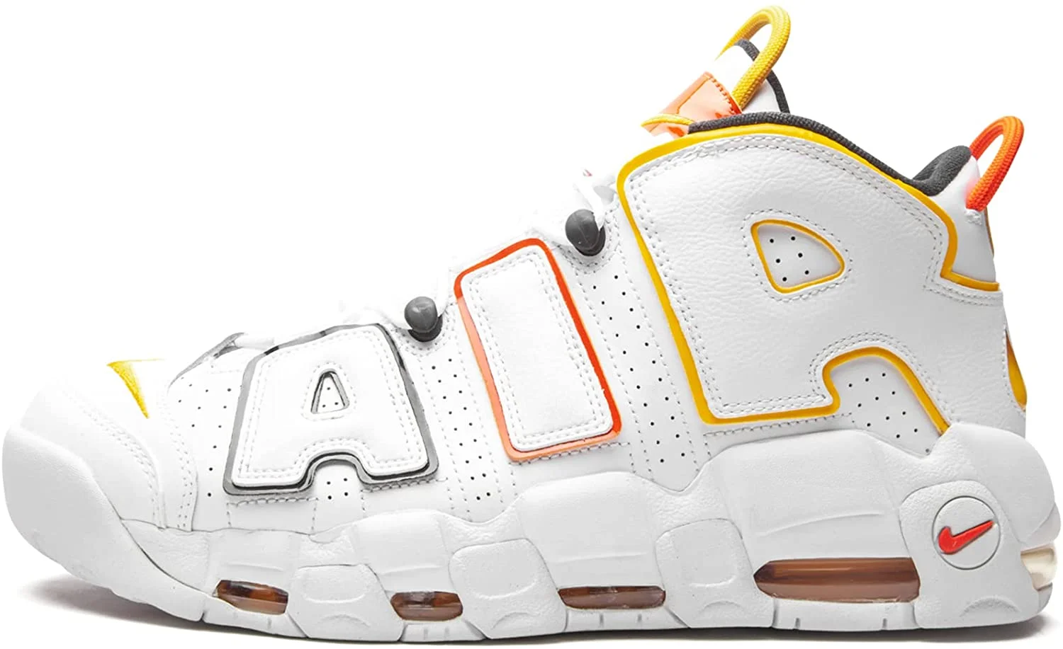 Nike Air More Uptempo 96 Mens Basketball Trainers Cj6129 Sneakers Shoes 14 White/Multicolor