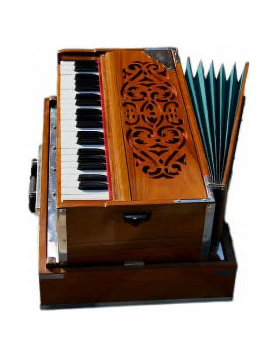 Folding Harmonium Instrument, 3.5 octaves, Portable Harmonium Tuned