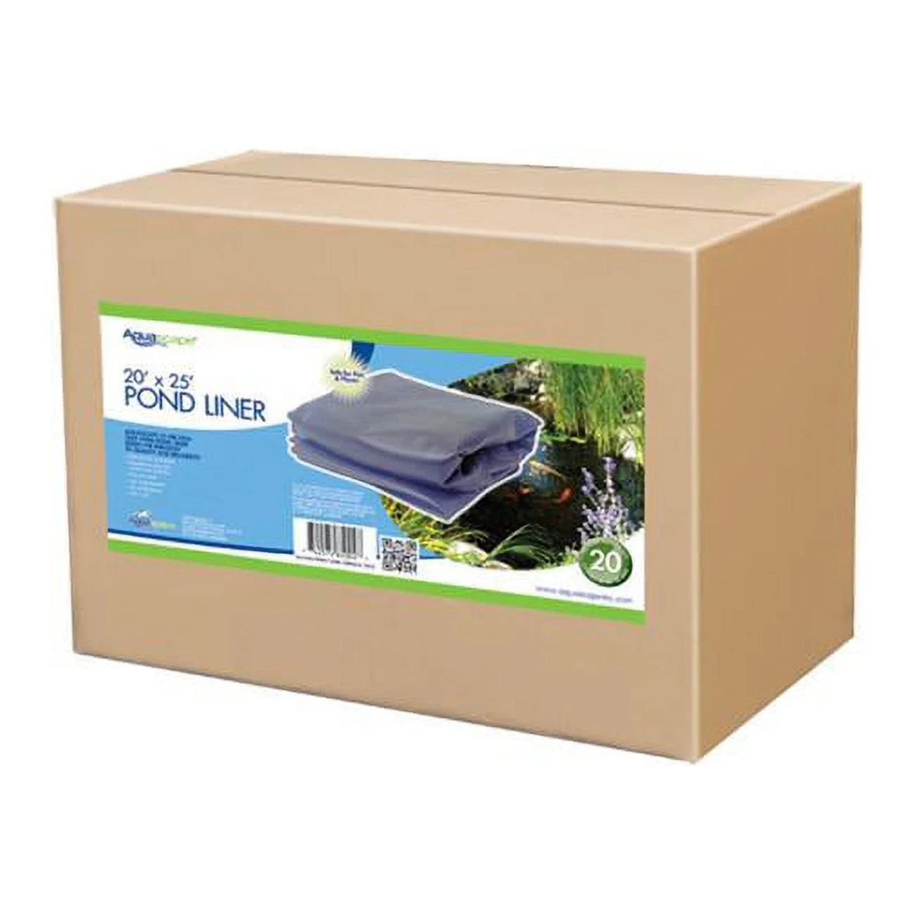AquascapePRO Boxed Liner 20 ft. x 25 ft. - Fish Safe EPDM Pond Liner