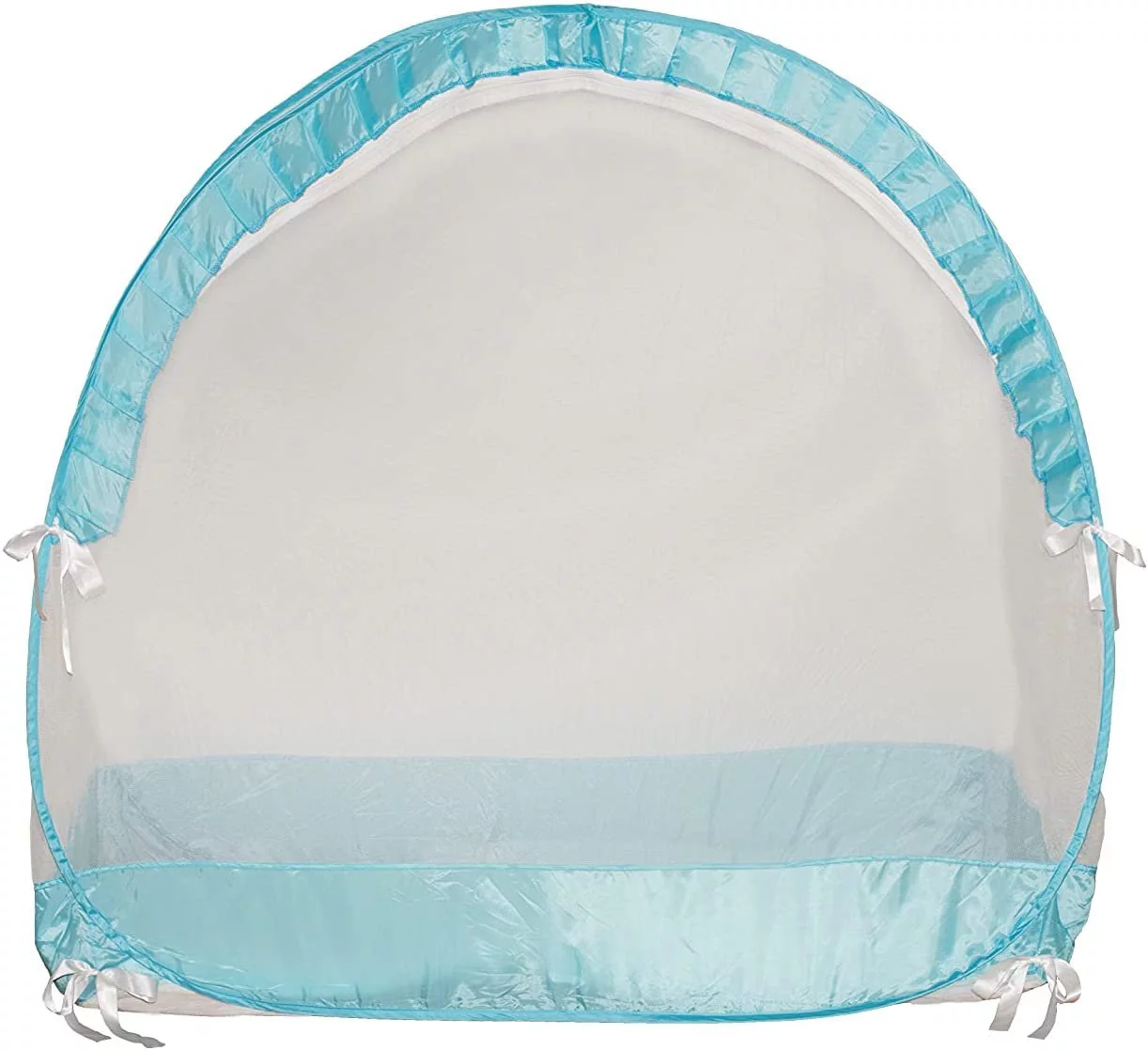 Beyond Home Safety Baby Crib Tent Crib Net to Keep Baby in, Pop Up Crib Tent Canopy Keep Baby from Climbing Out in Blue for Boys