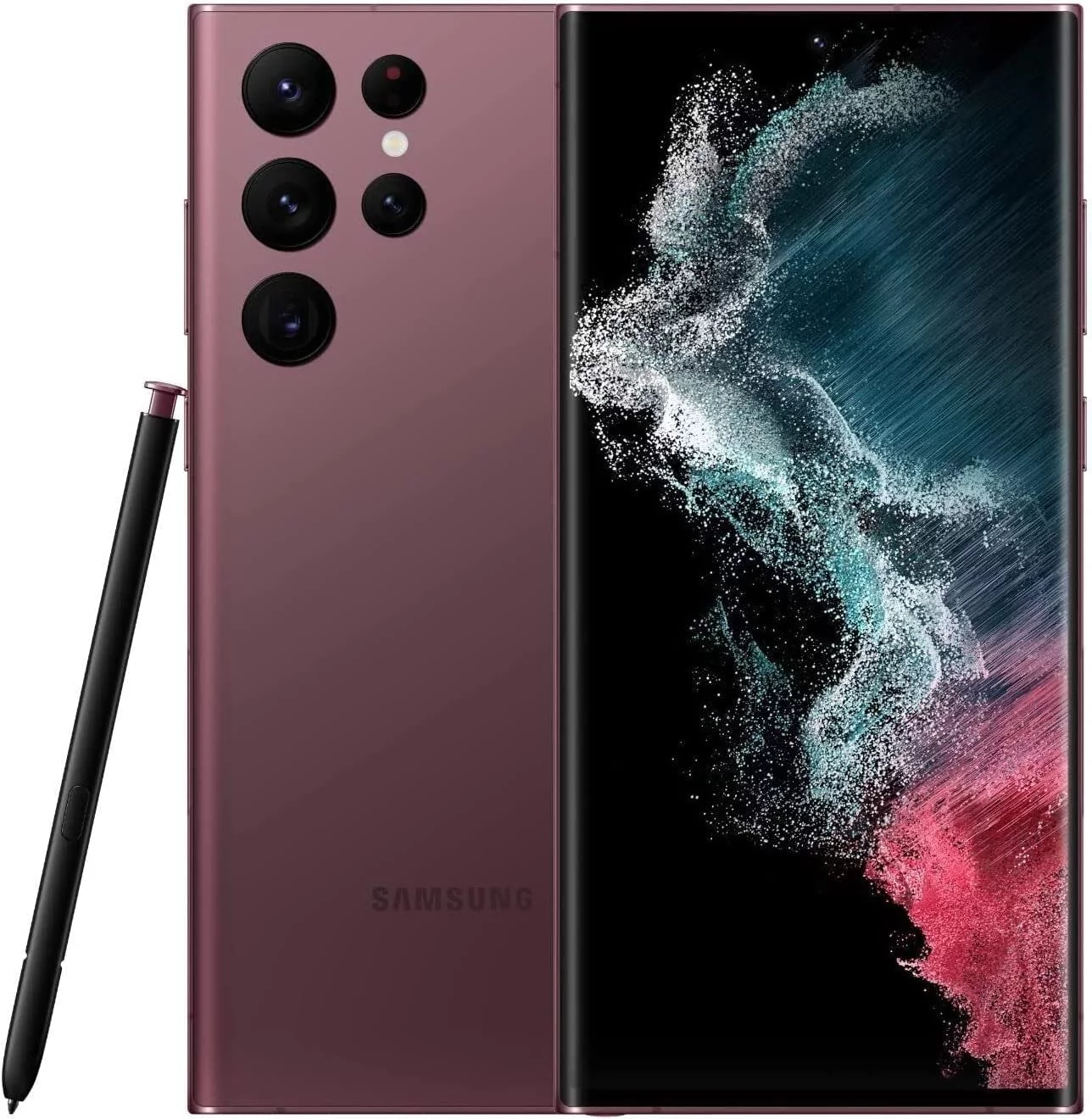 Restored Samsung Galaxy S22 Ultra 5G S908U (AT&T Only) 128GB Burgundy (Refurbished)