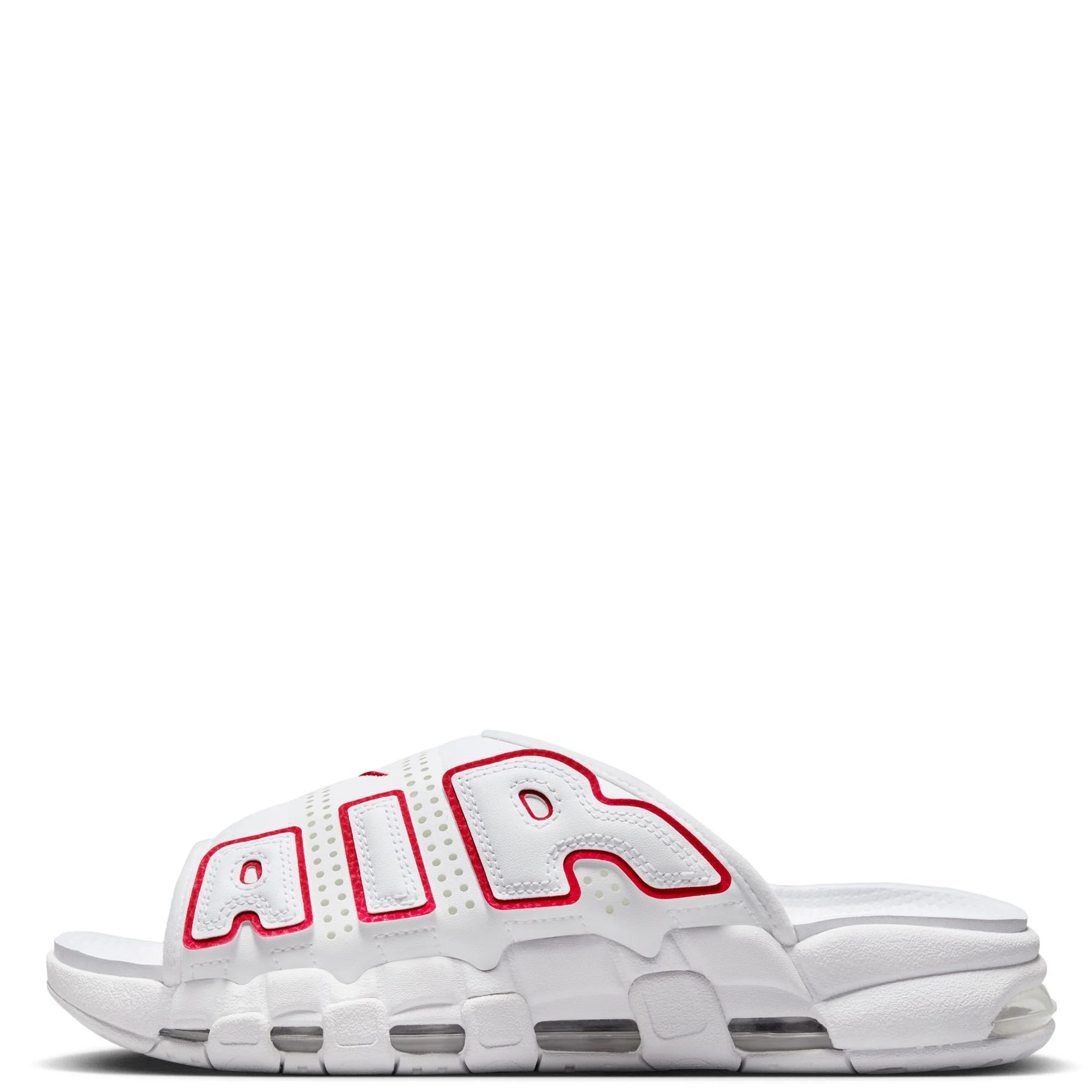 Men's Nike Air More Uptempo Slide NA White / University Red-White FD9884-100 (8 US)