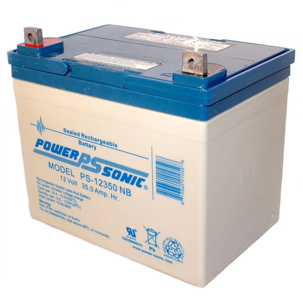 POWER-SONIC PS-12350 12Volt Generator Battery 12v 35ah SLA
